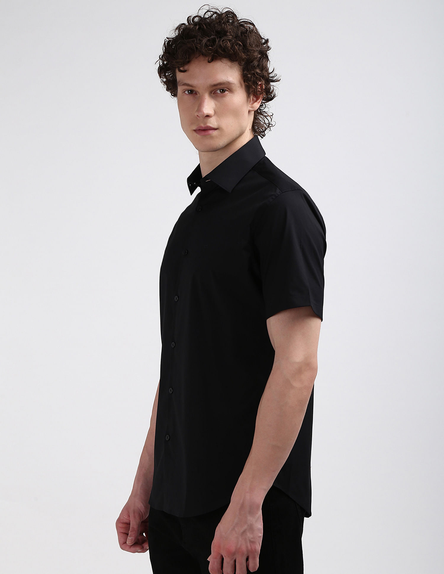 Calvin Klein Solid Poplin Shirt