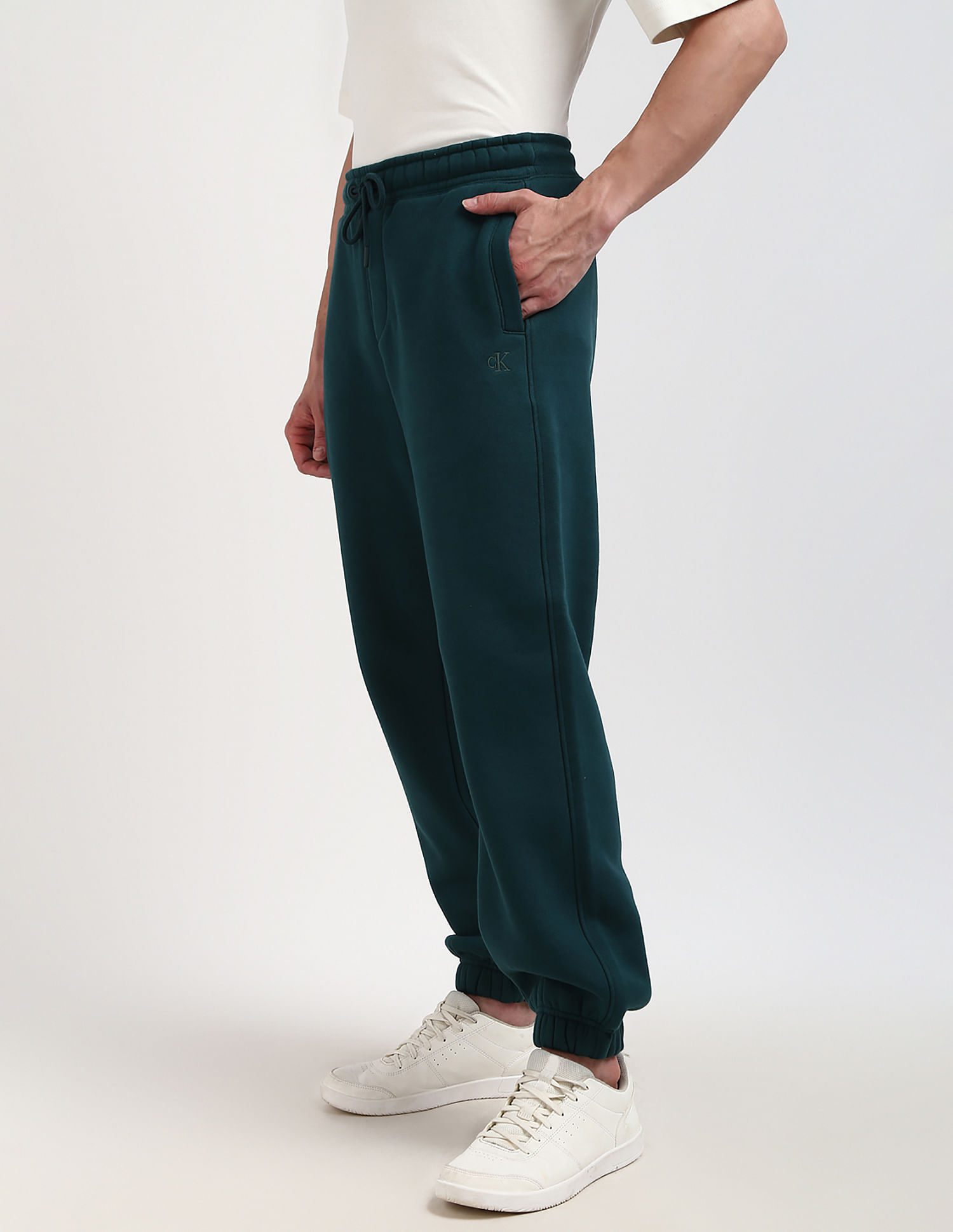 Calvin Klein Mid Rise Drawstring Waist Joggers