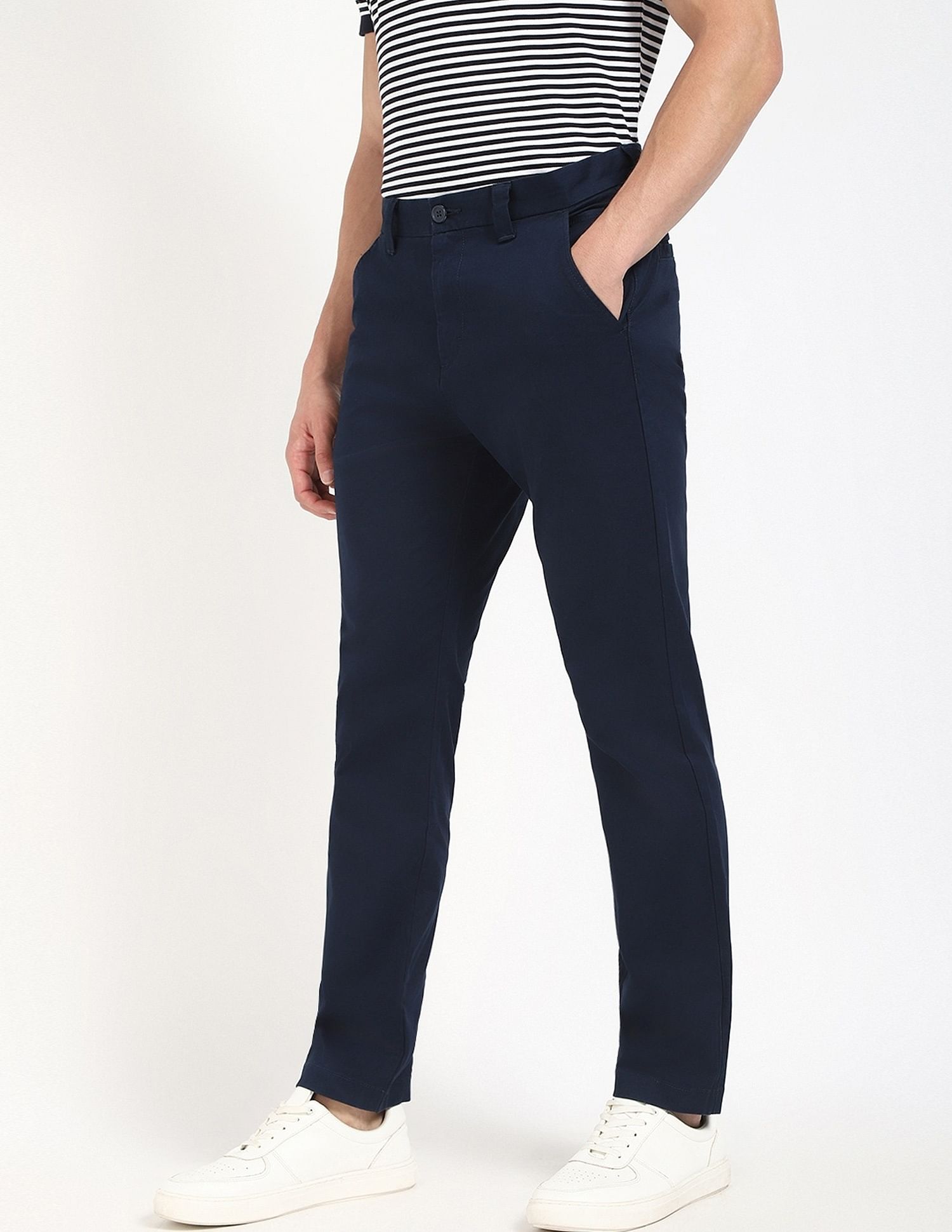 Tommy Hilfiger Solid Relaxed Fit Trouser