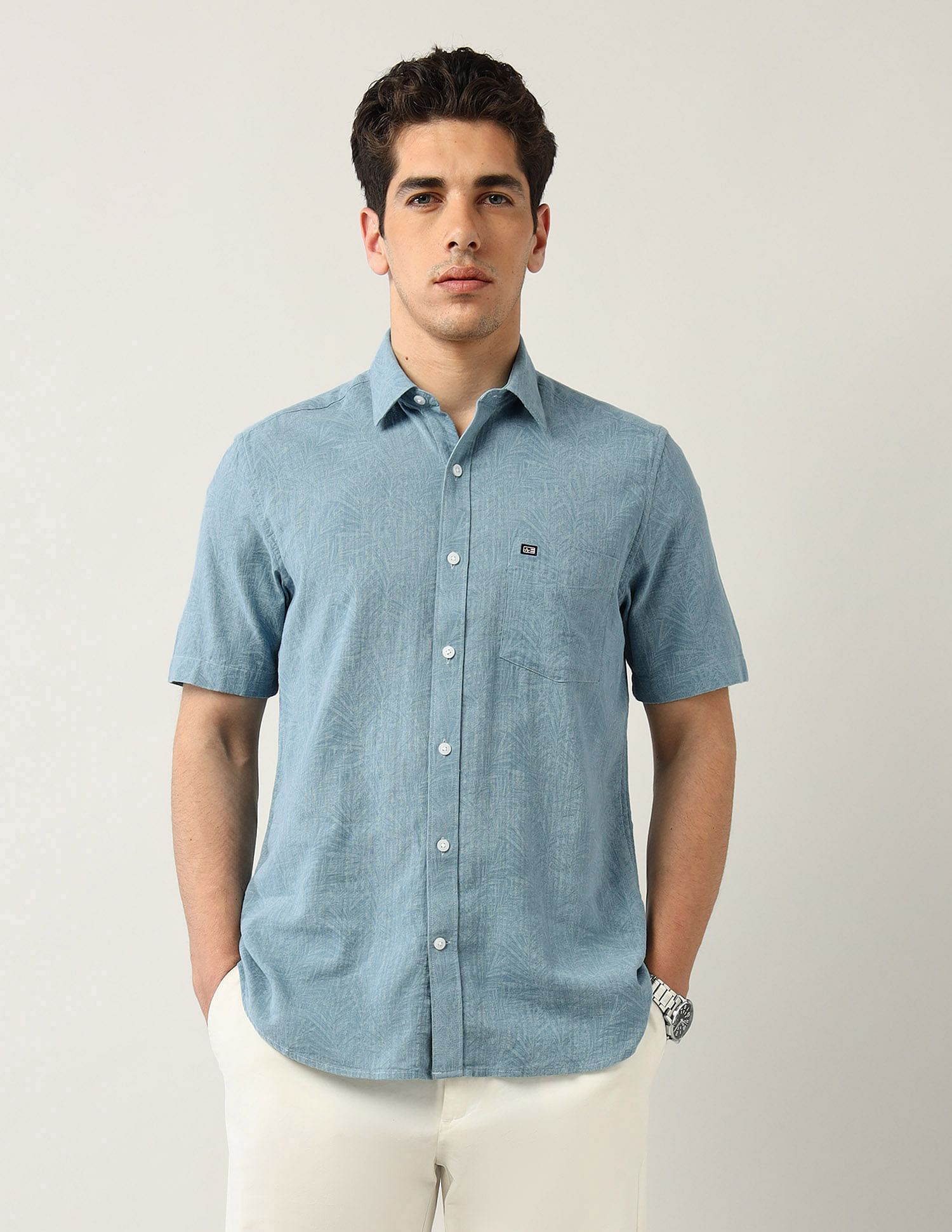 Arrow Sport Abstract Printed Regular Fit Shirt