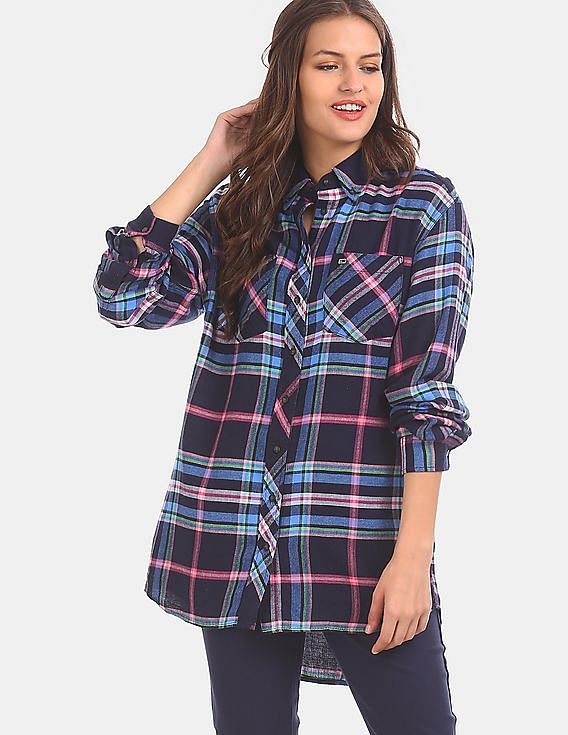 tommy hilfiger check shirt ladies