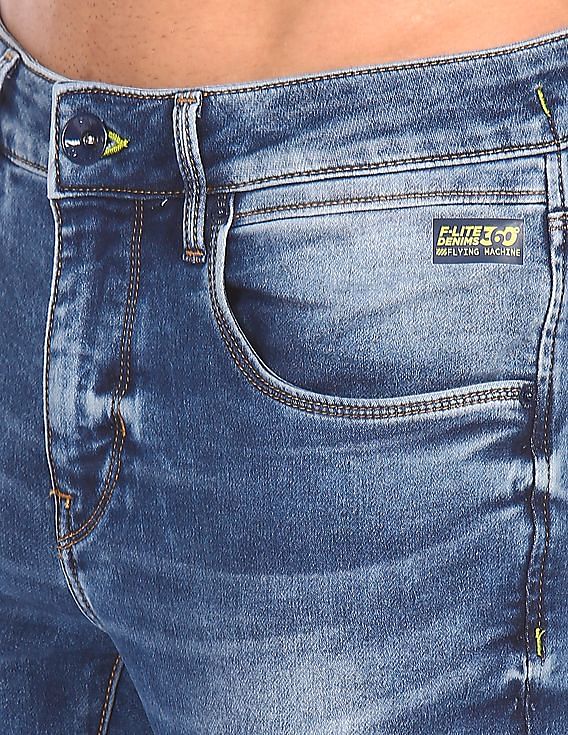 Flying Machine Jackson Skinny Fit Whiskered Jeans