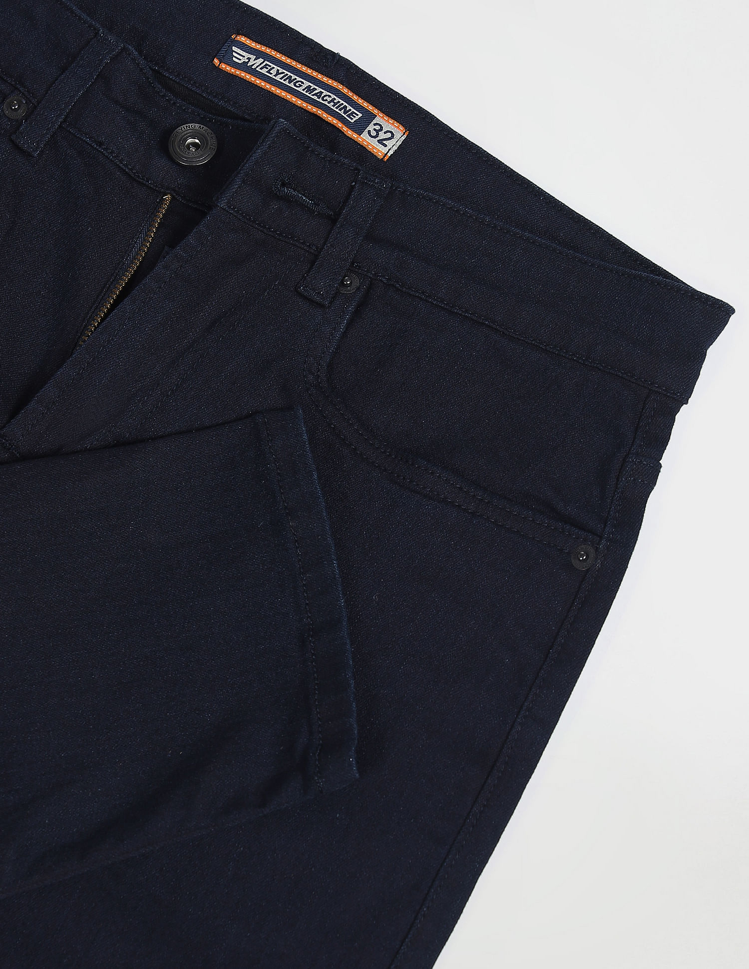 Flying Machine Stone Wash Slash Slim Tapered Fit Jeans