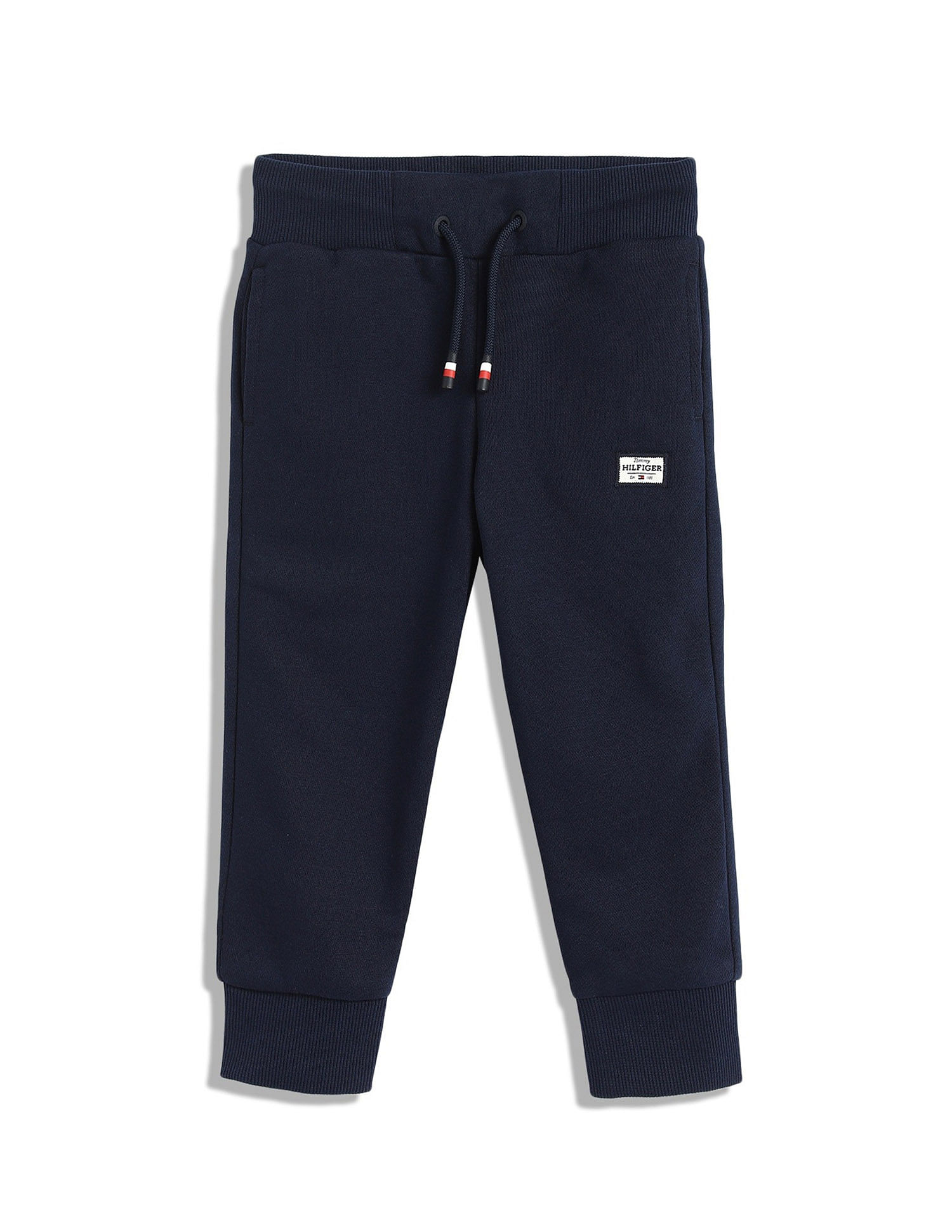 Tommy Hilfiger Kids Boys Solid Regular-Fit Cotton Trouser