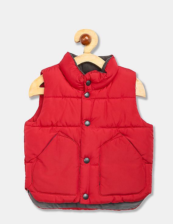 Gap red shop puffer vest