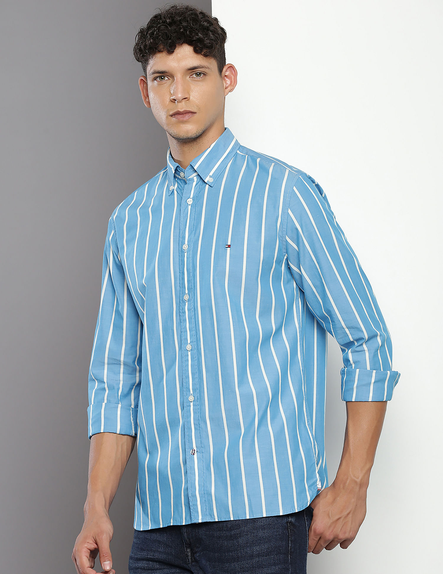 Tommy Hilfiger Vertical Stripe Regular Fit Shirt