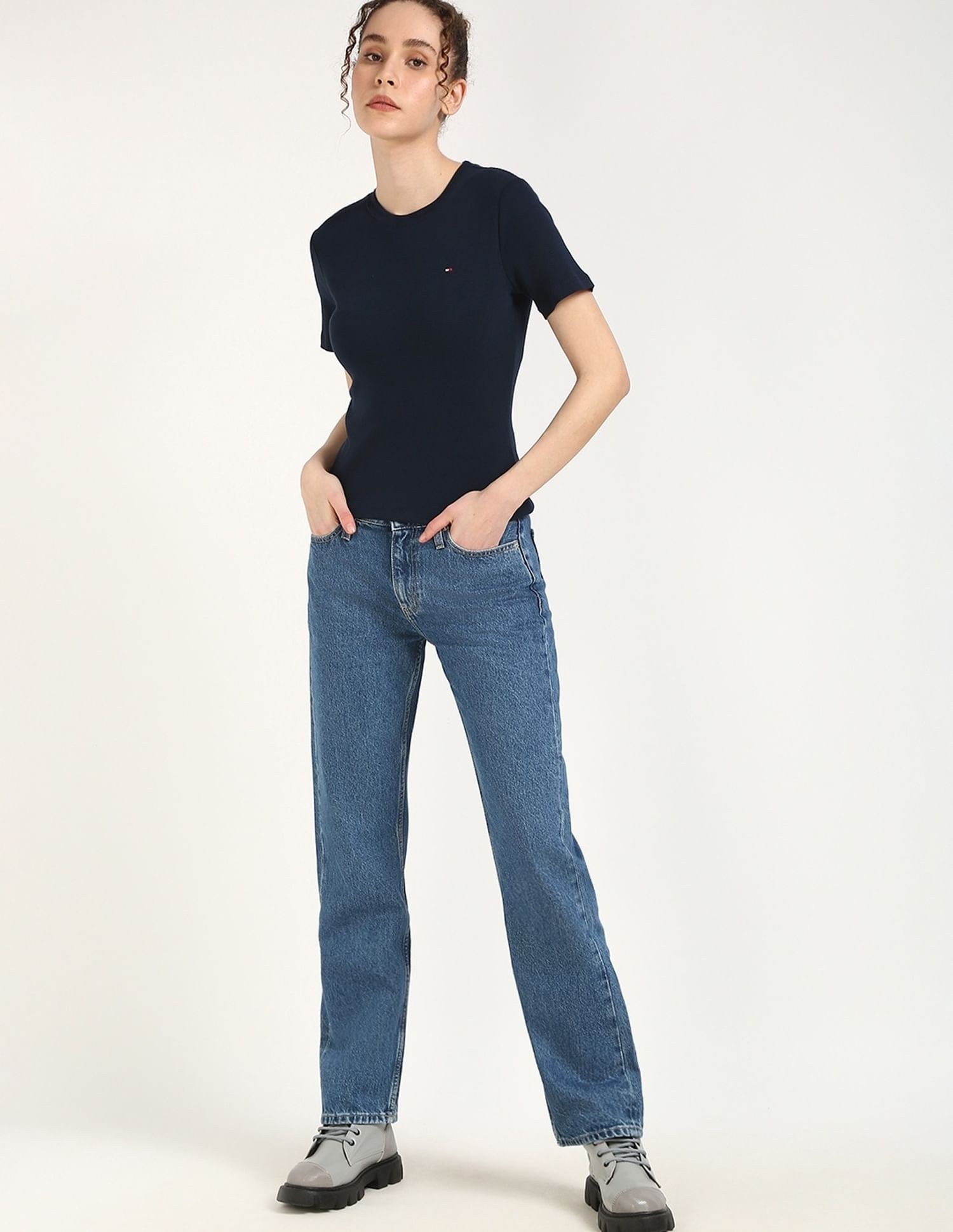 Tommy Hilfiger Solid Slim-Fit Cotton T-Shirt