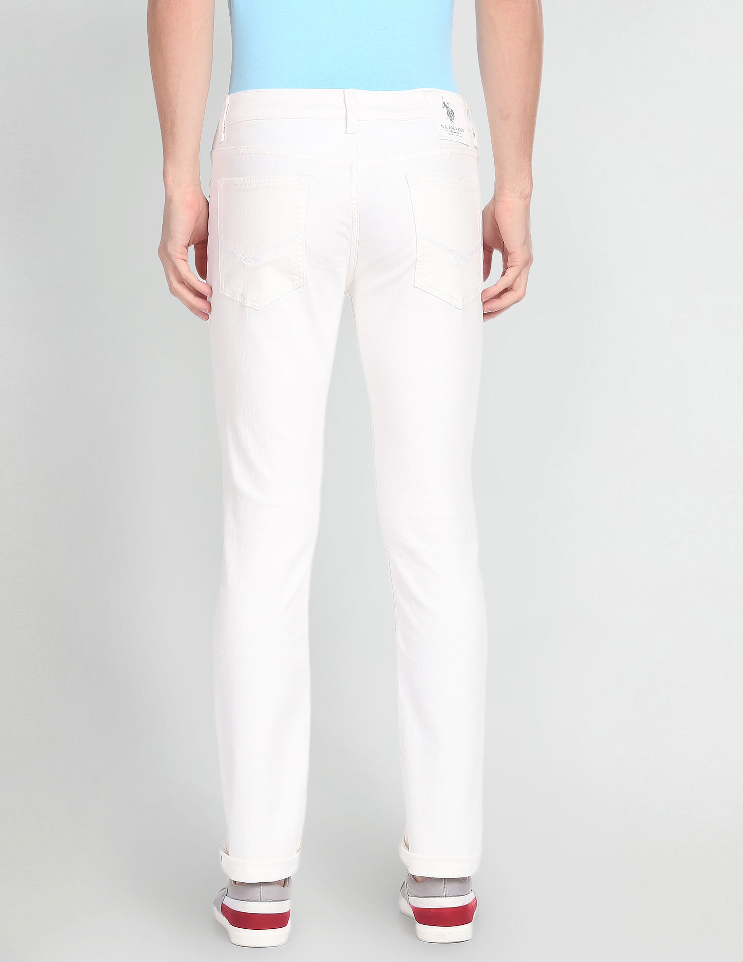 U.S. Polo Assn. Denim Co. Regallo Skinny Fit White Jeans