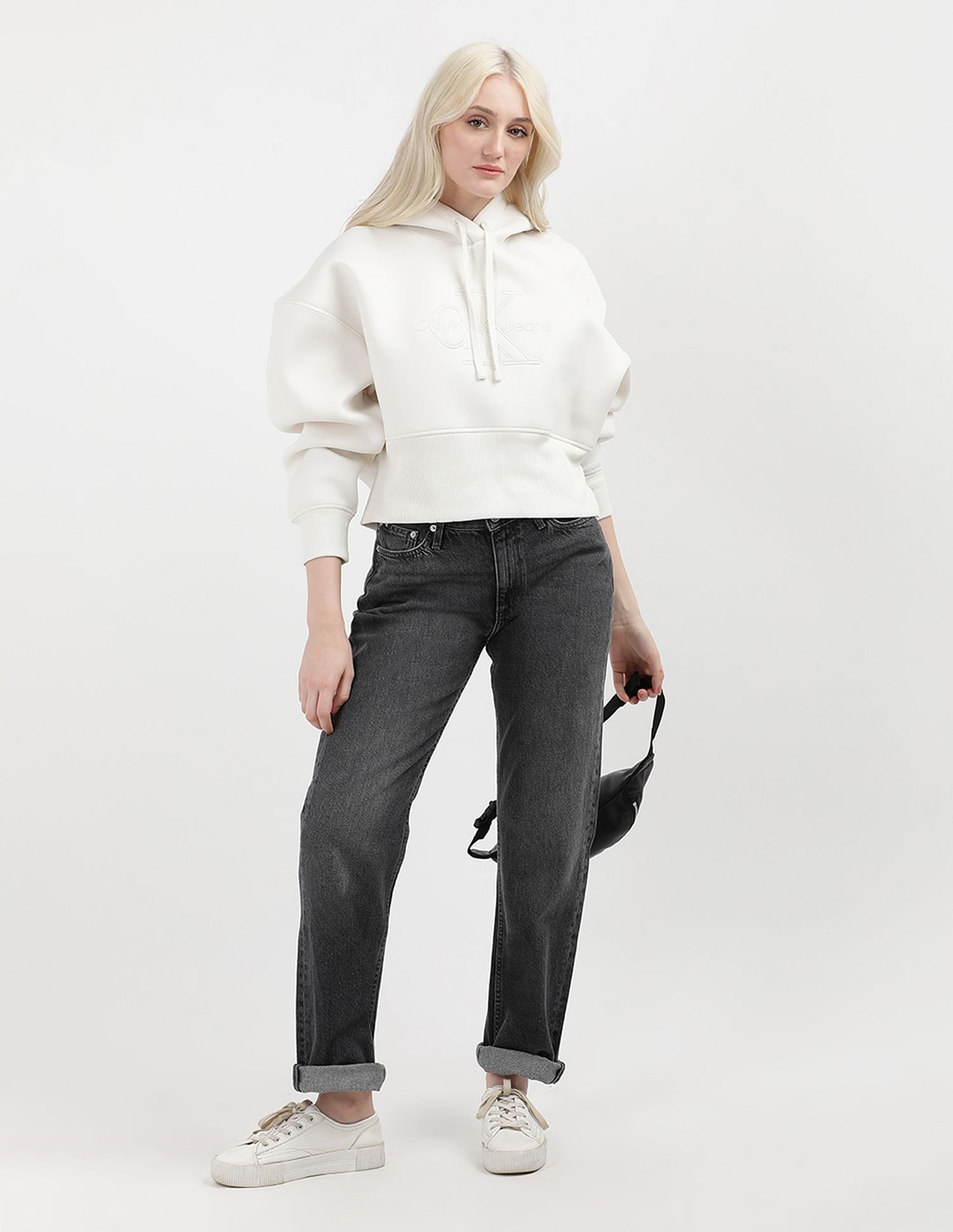 Calvin Klein Scuba Premium Monogram Hood Sweatshirt