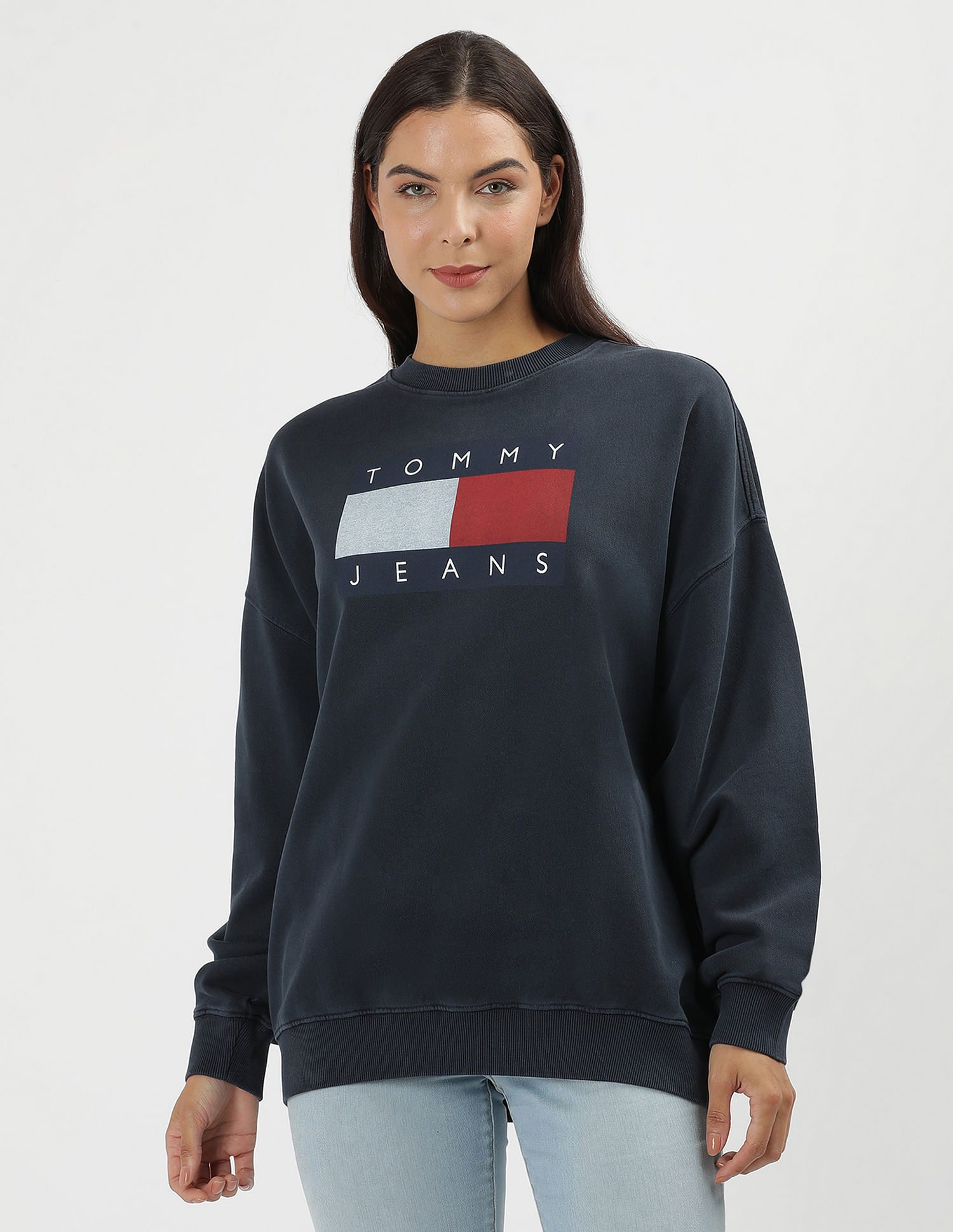 Tommy Hilfiger Brand Print Relaxed Sweatshirt