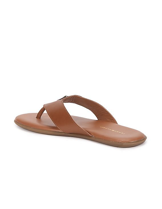 Tommy hilfiger men's leather sales sandals