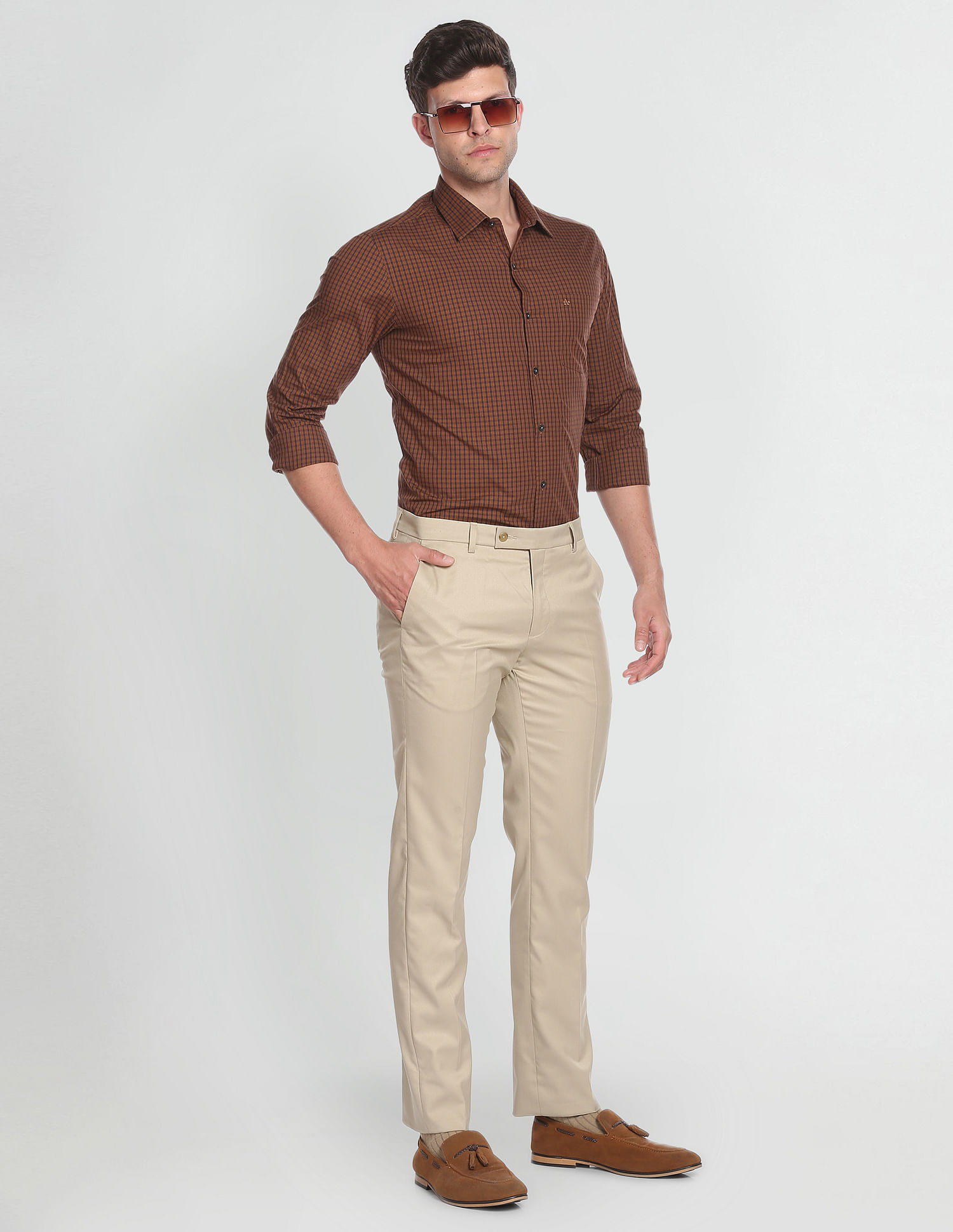 Buy Cream Trousers  Pants for Men by LOUIS PHILIPPE Online  Ajiocom