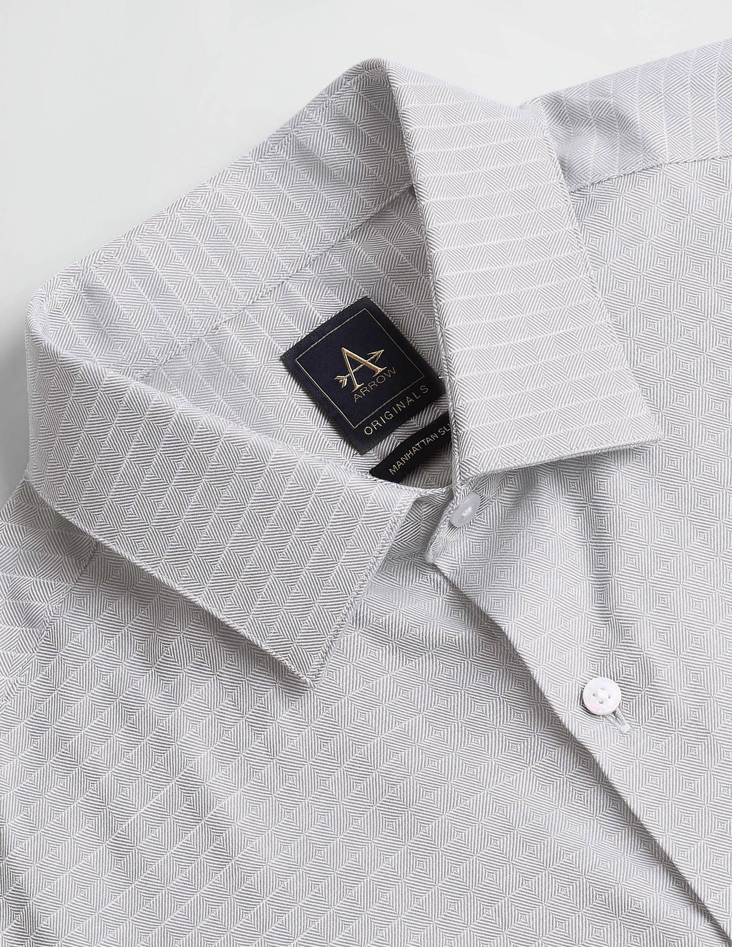 Arrow Horizontal Stripe Herringbone Shirt