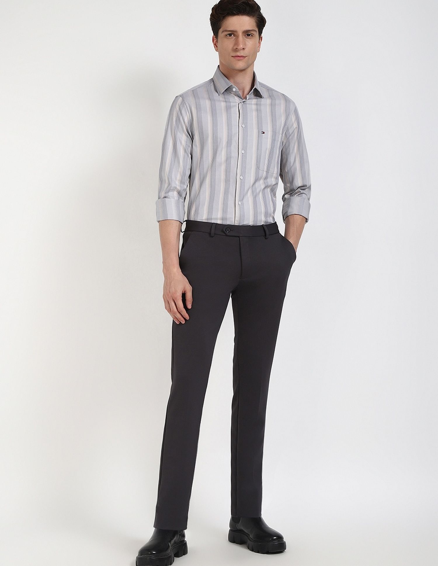 Tommy Hilfiger Striped Regular-Fit Cotton Shirt