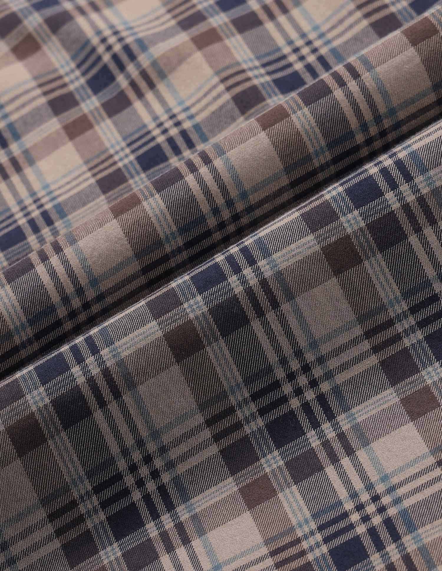 Arrow Sport Slim Fit Grid Tattersall Checked Shirt