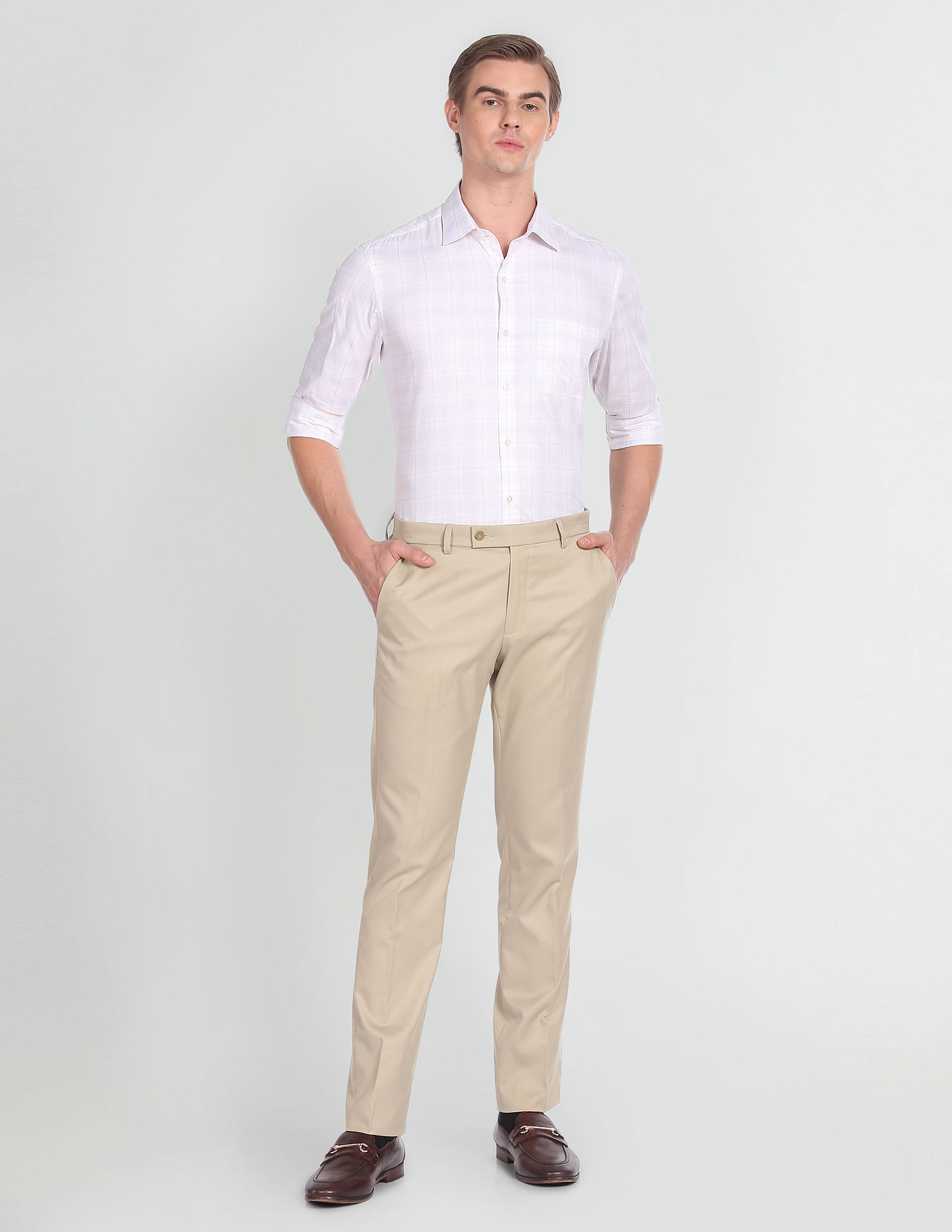 Arrow Tartan Check Cotton Formal Shirt