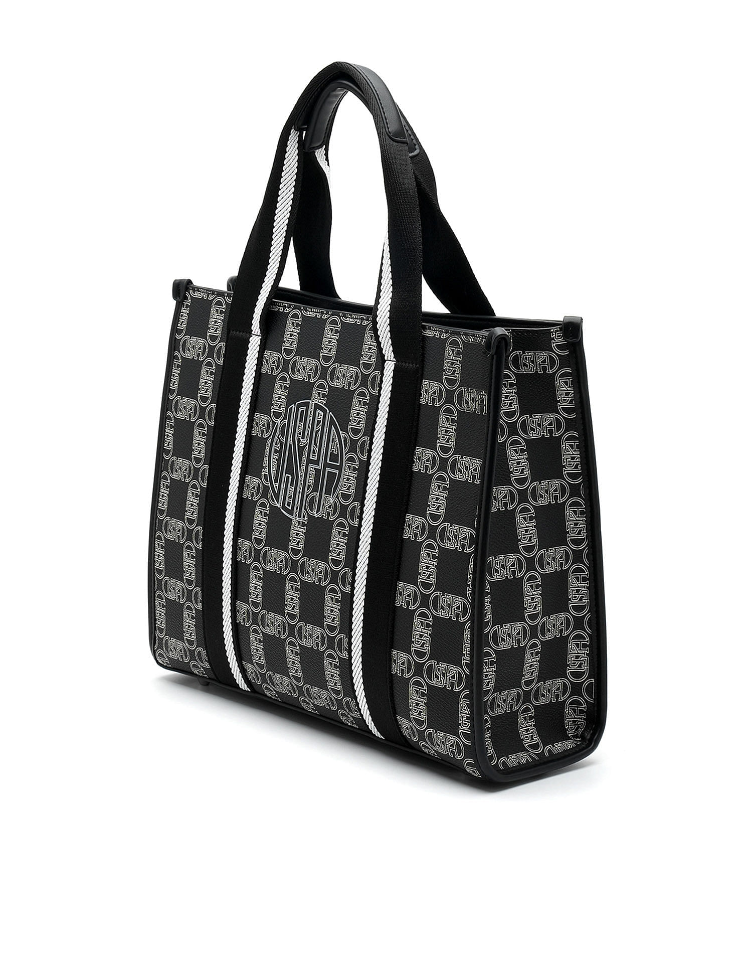 U.S. Polo Assn. Mendy Monogram Satchel Bag