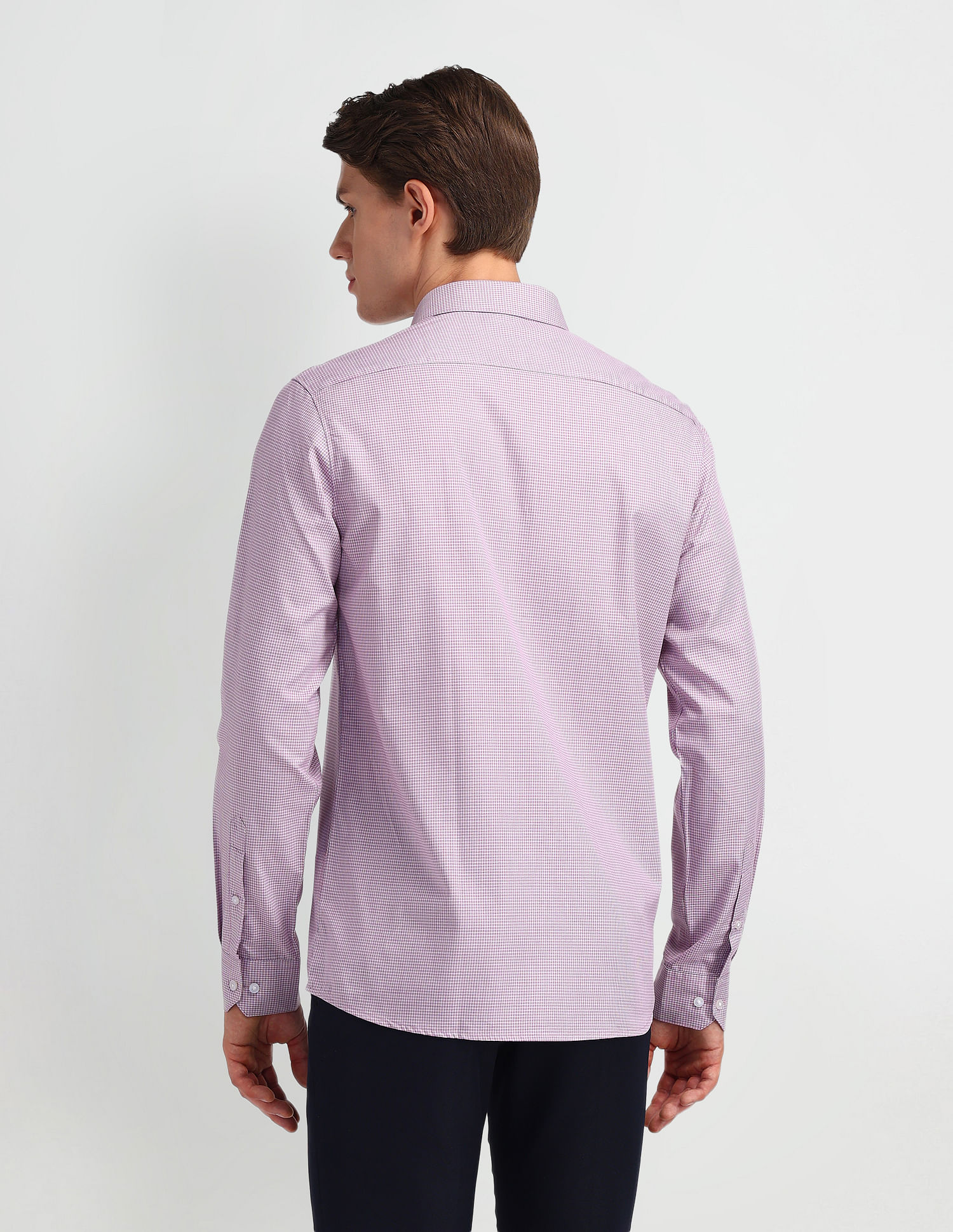 Arrow Micro Checked Slim Fit Shirt