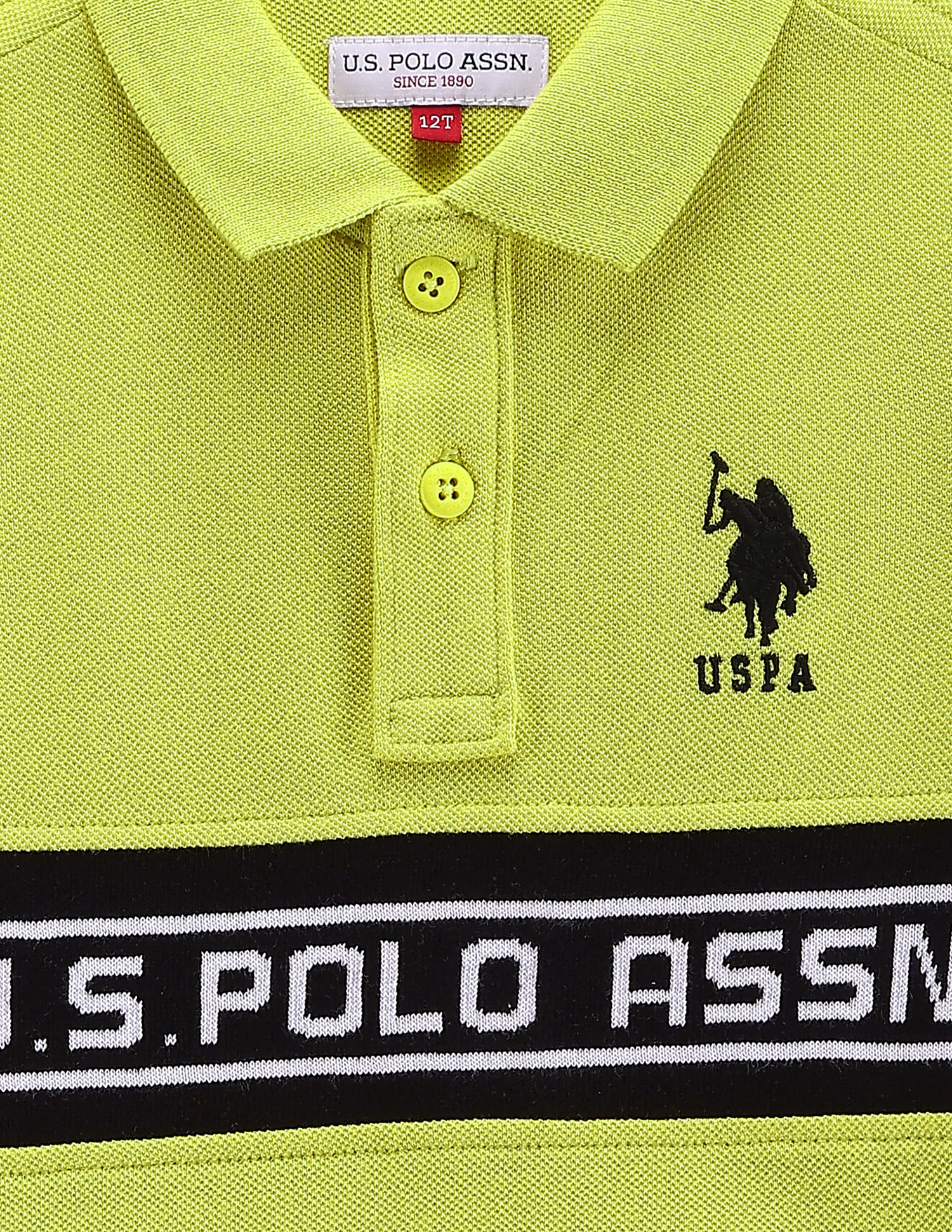 U.S. Polo Assn. Kids Brand Taped Cotton Polo Shirt
