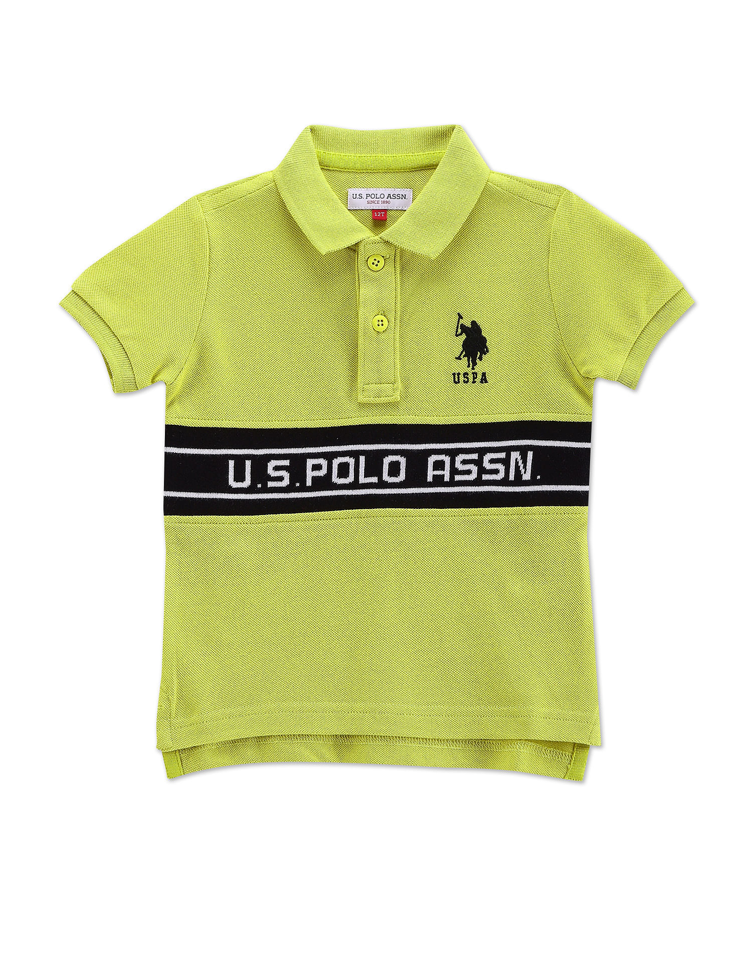 U.S. Polo Assn. Kids Brand Taped Cotton Polo Shirt
