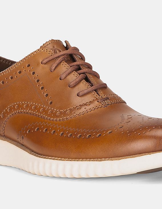 Cole Haan Men Brown 2.ZERØGRAND Wingtip Oxford
