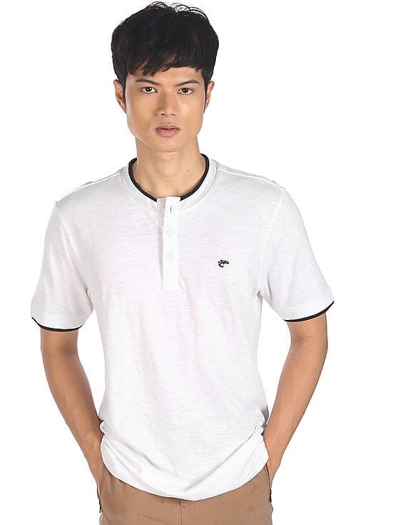 Buy Ruggers Men White Short Sleeve 
