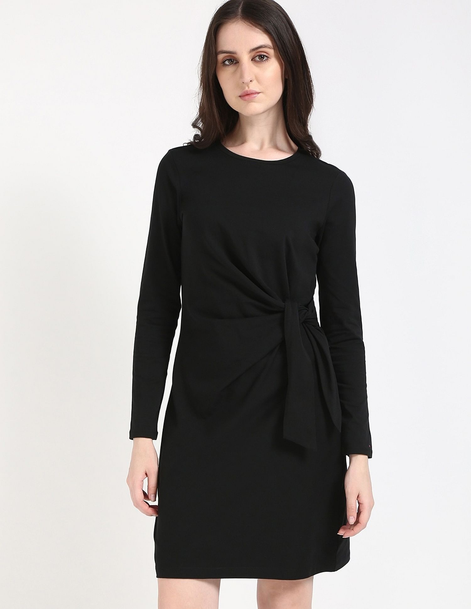 Tommy Hilfiger Cotton Round Neck Sheath Dress