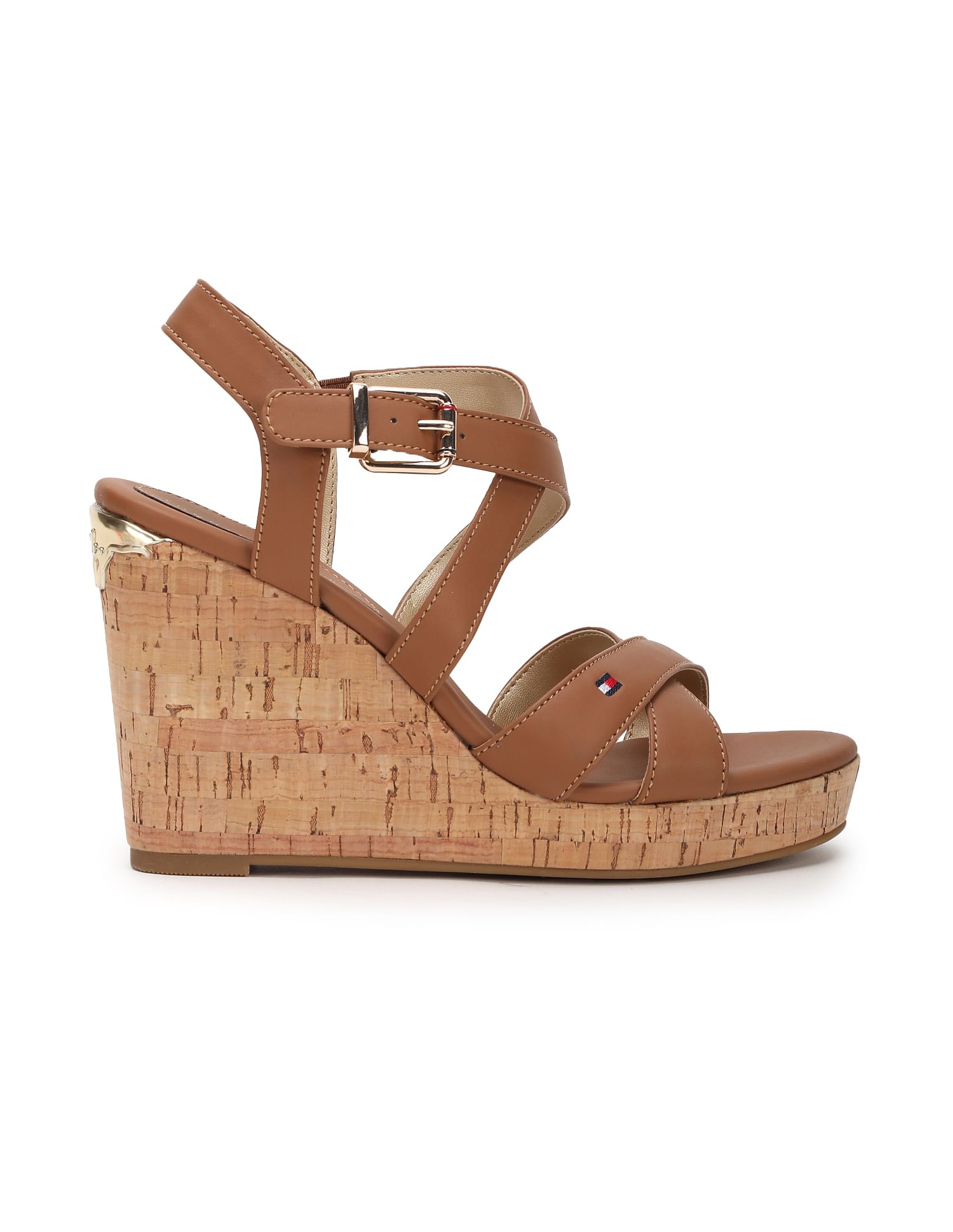 Buy Tommy Hilfiger Women High Wedge Cork Sandals NNNOW