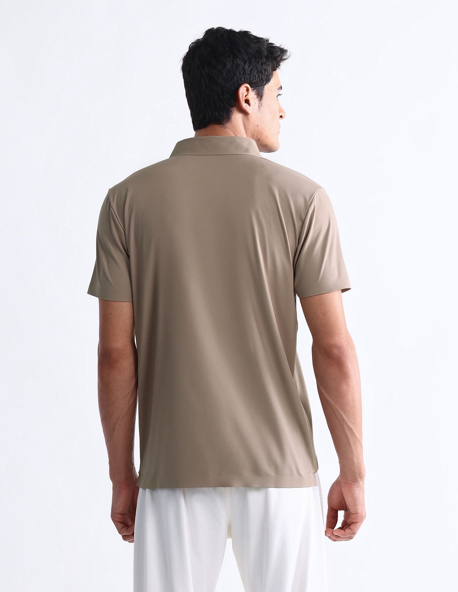 USPA Active Solid Slim Fit Polo Shirt