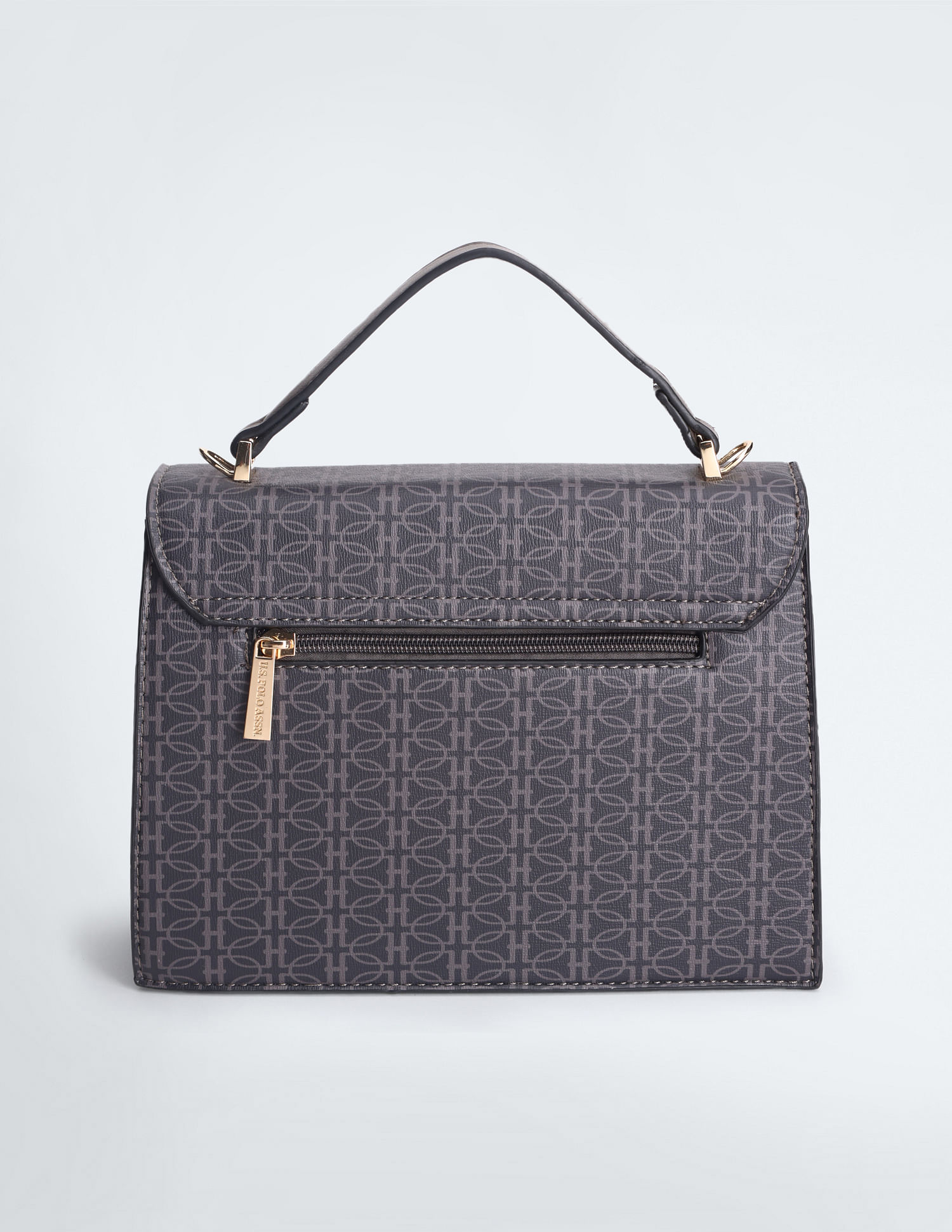 Geometric Print Sling Bag, Trendy Pu Leather Chest Purse, Women's