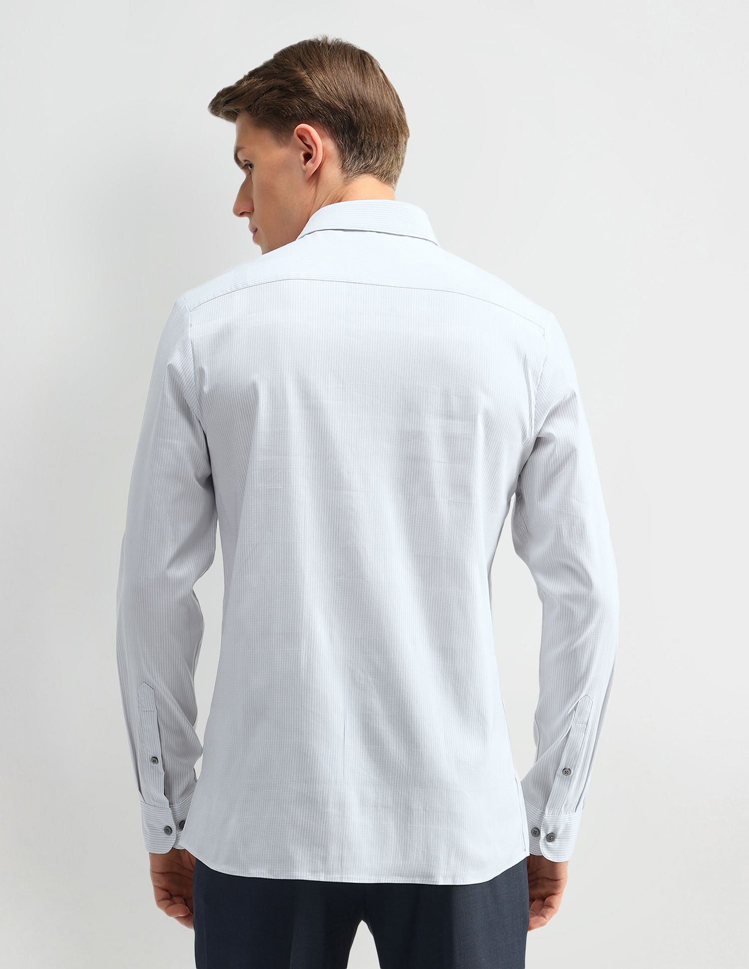 Arrow Newyork Brooklyn Fit Pinstriped Shirt
