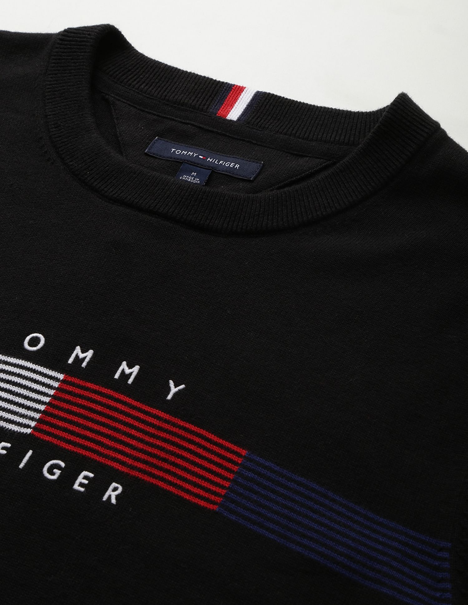 Tommy Hilfiger Embroidered Flag Sweater