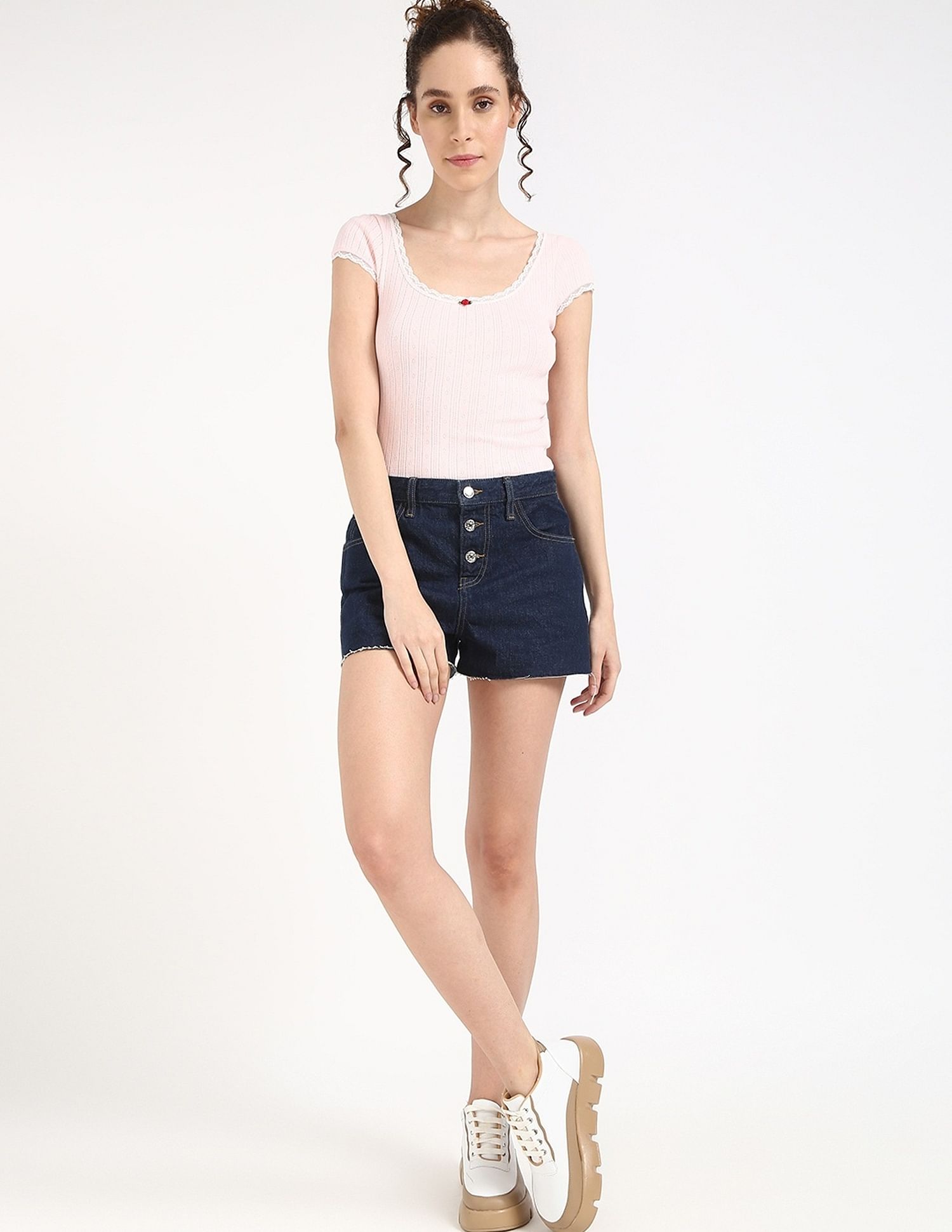 Tommy Hilfiger Slim-Fit Cotton Round Neck Top