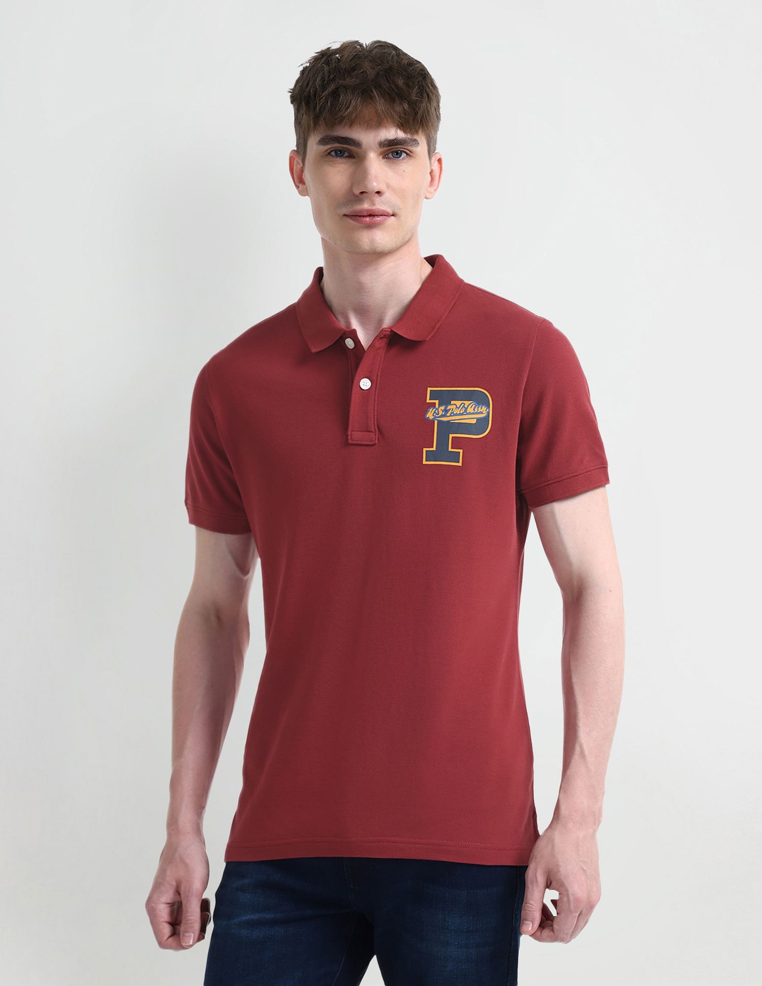 U.S. Polo Assn. Denim Co. Typography Regular Fit Polo Shirt