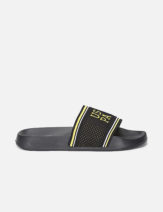 U.S. Polo Assn. Men Open Toe Tipped Lightweight Breyton Slides