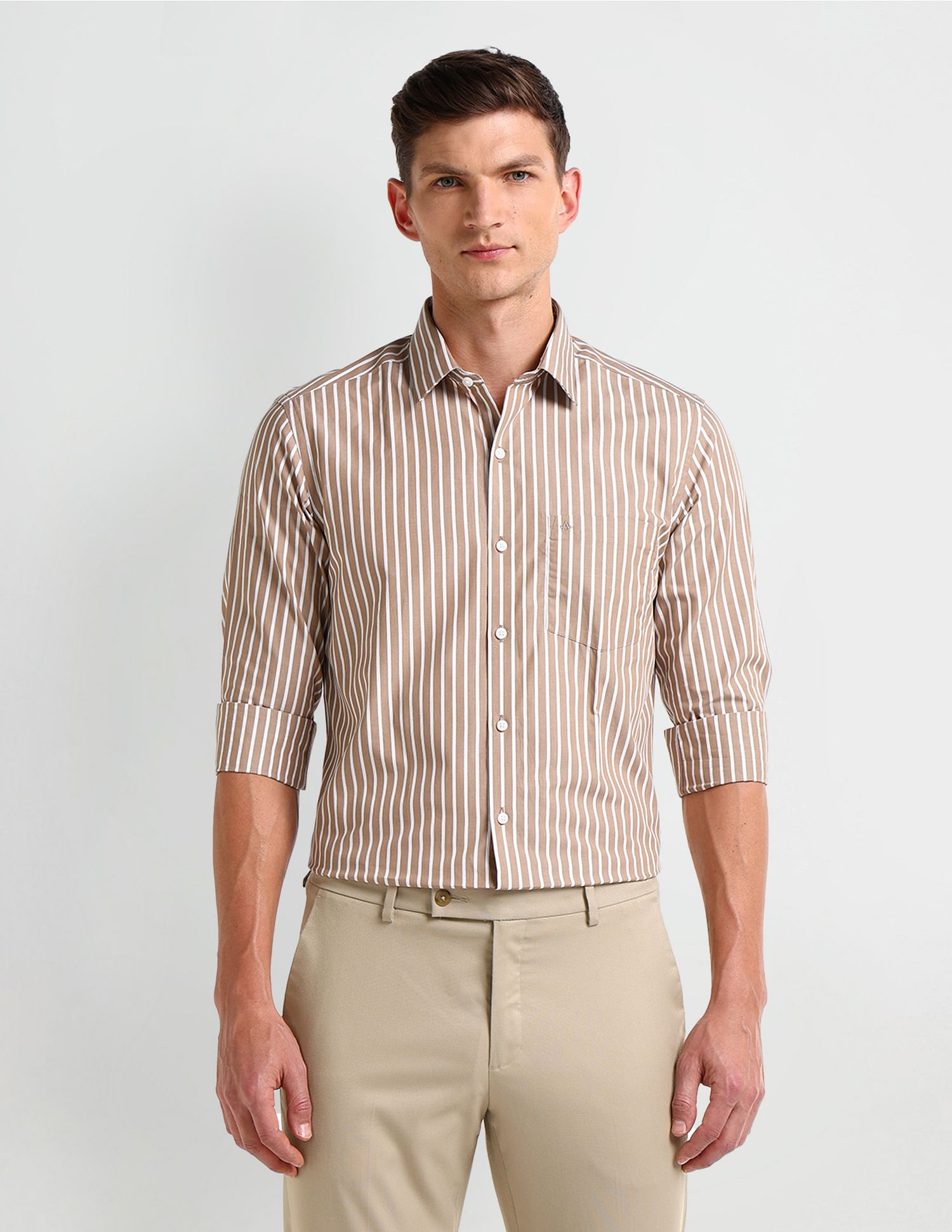Arrow Manhattan Slim Fit Cotton Shirt