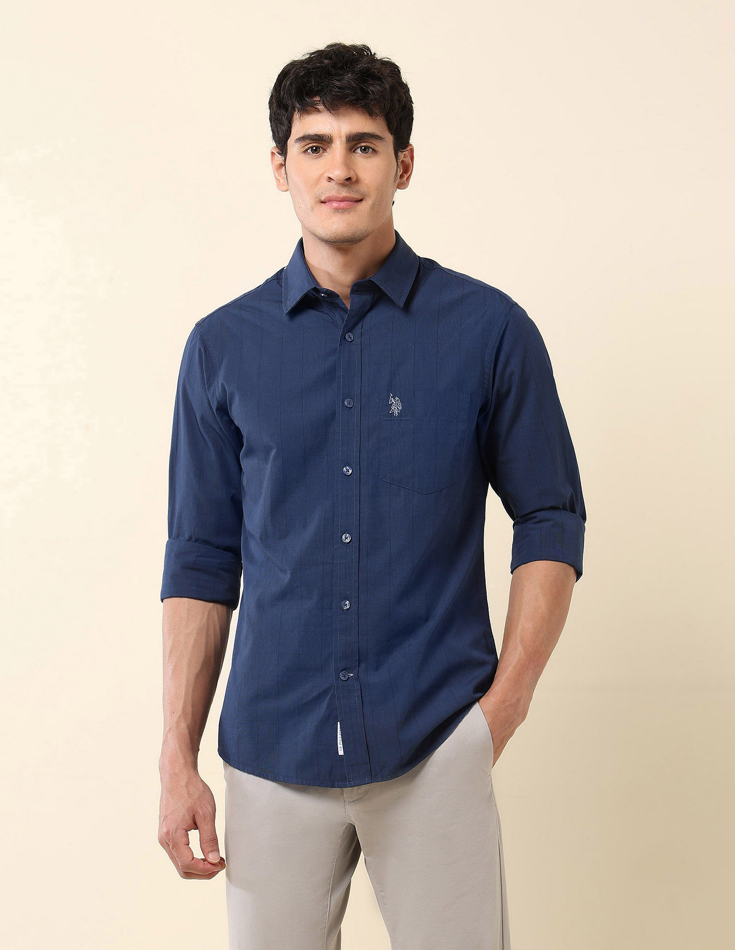 U.S. Polo Assn. Vertical Striped Pure Cotton Shirt