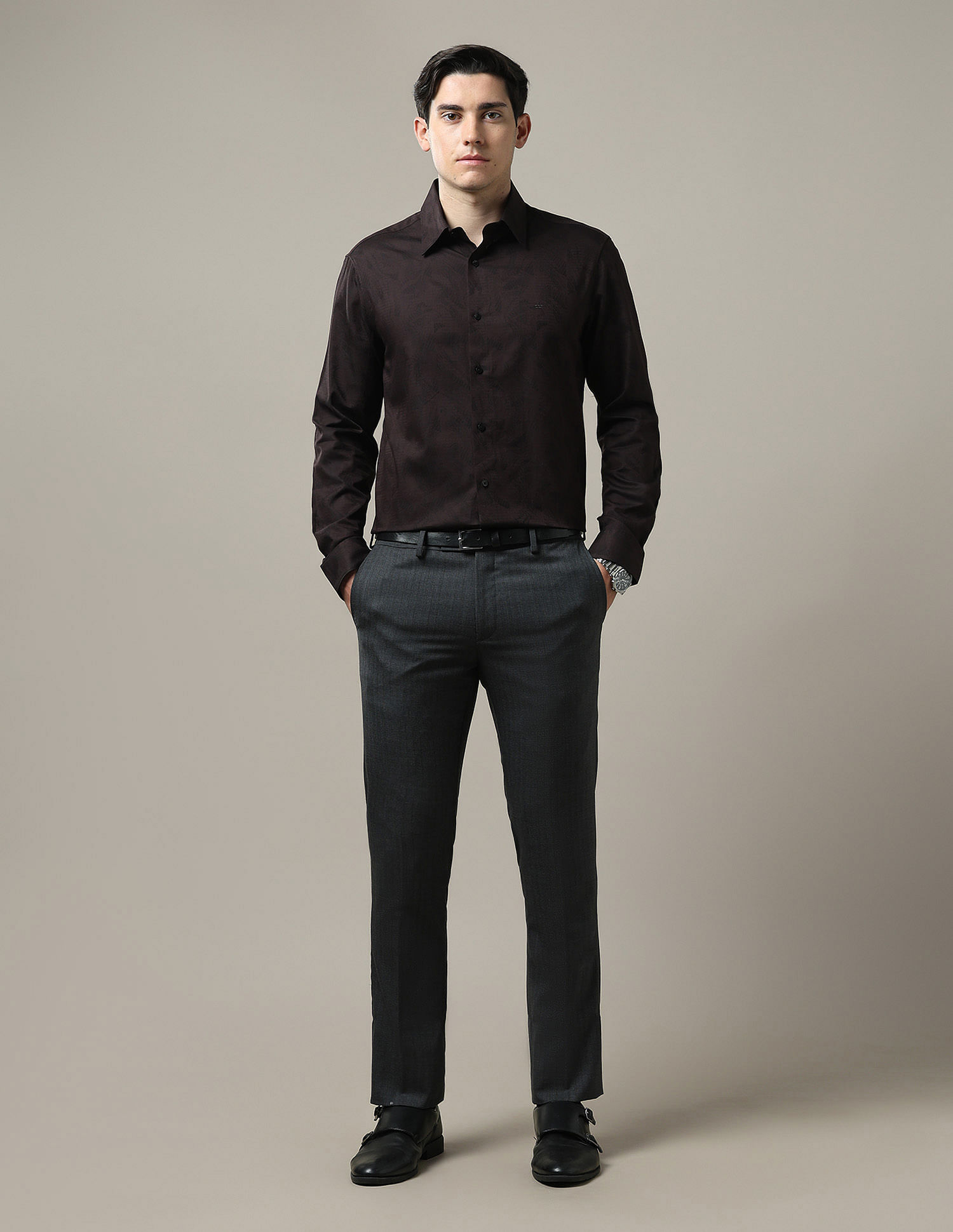 Arrow Tailored Fit Textured 1851 Shirt