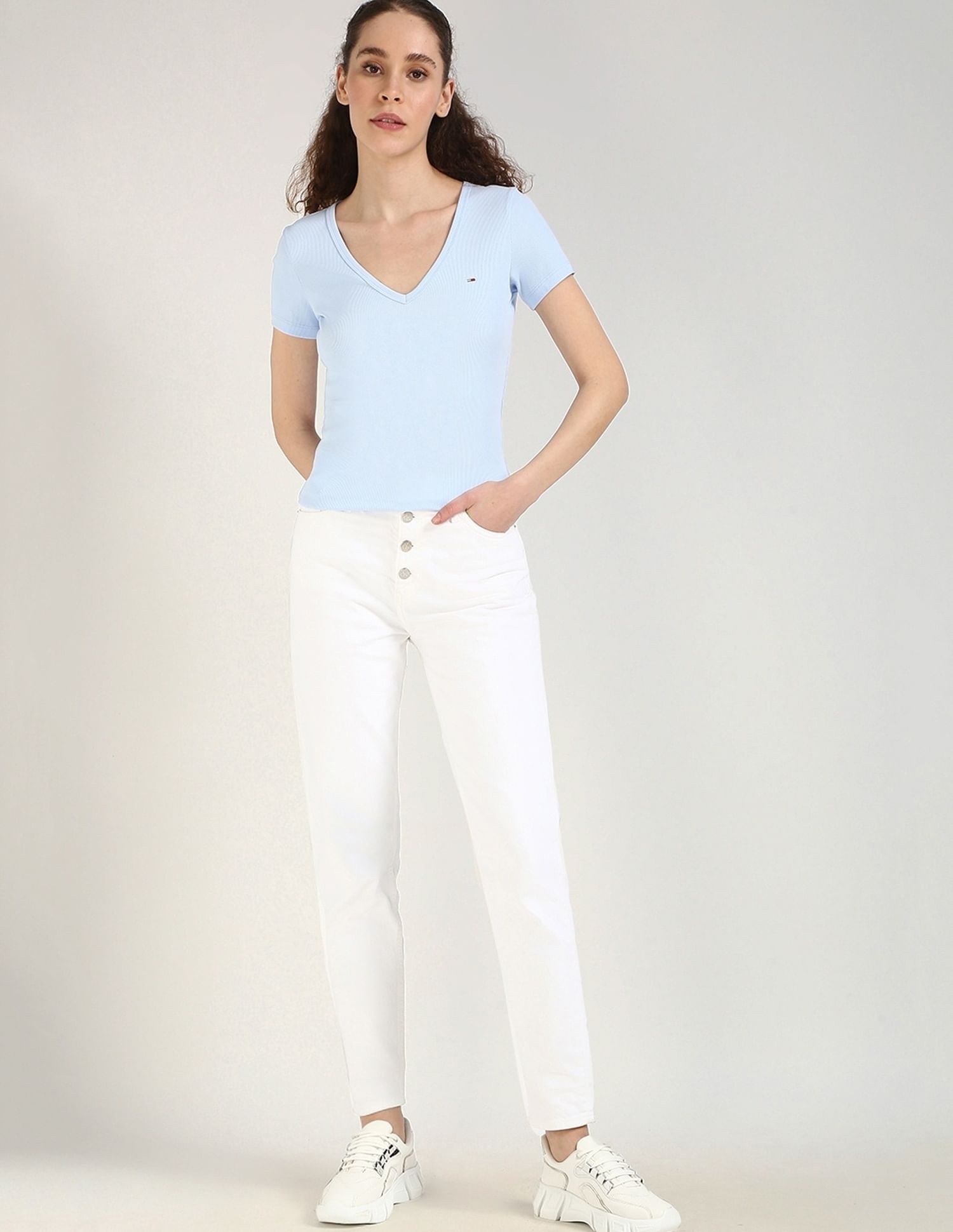 Tommy Hilfiger Solid Slim-Fit Cotton T-Shirt