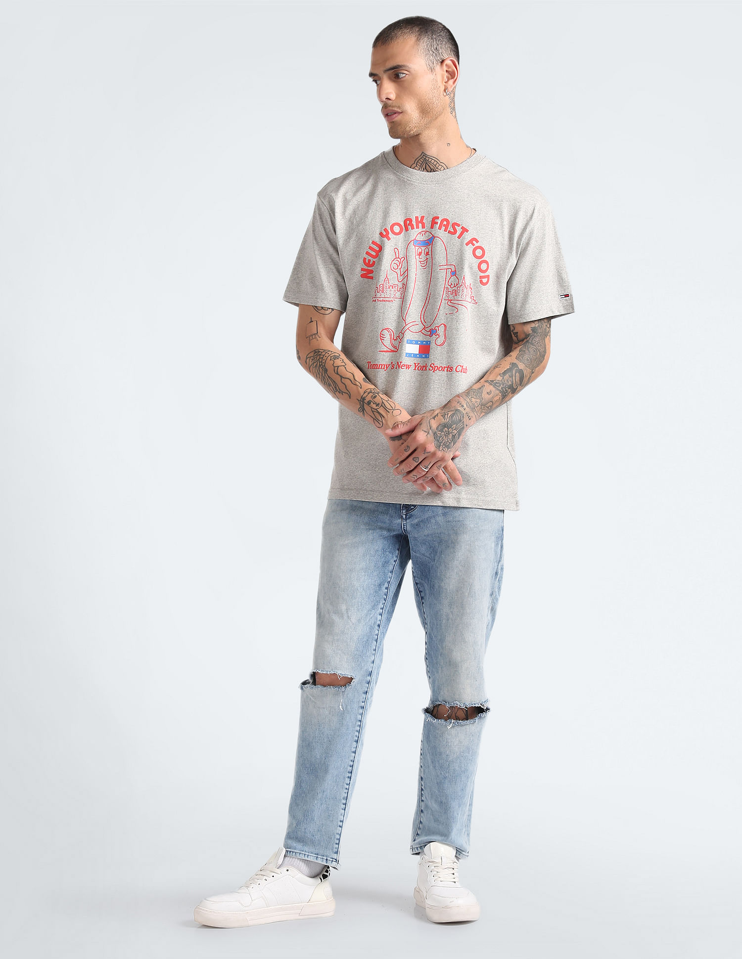 Tommy Hilfiger Recycled Cotton Heathered Sport T-Shirt