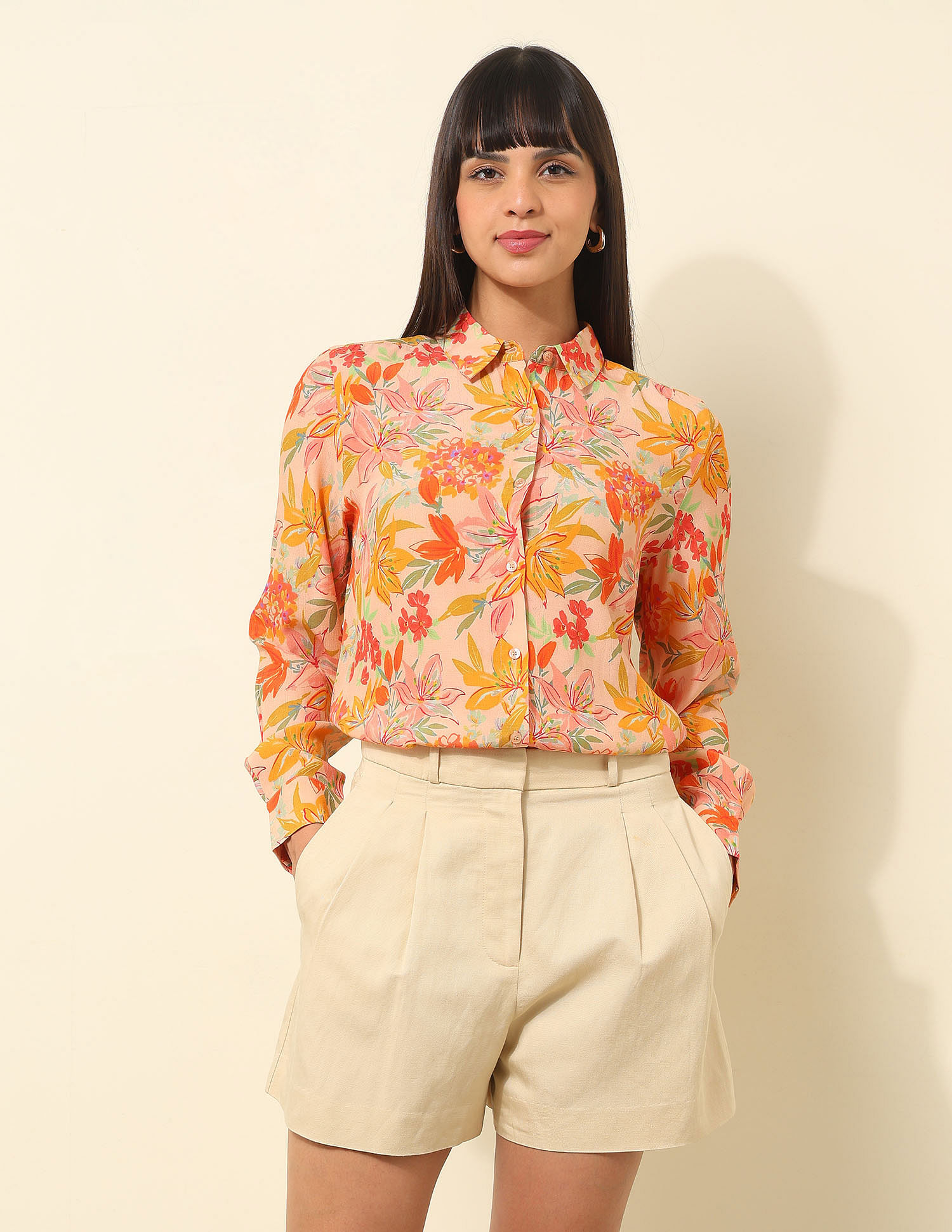 U.S. Polo Assn. Women Regular Shirt With Aop