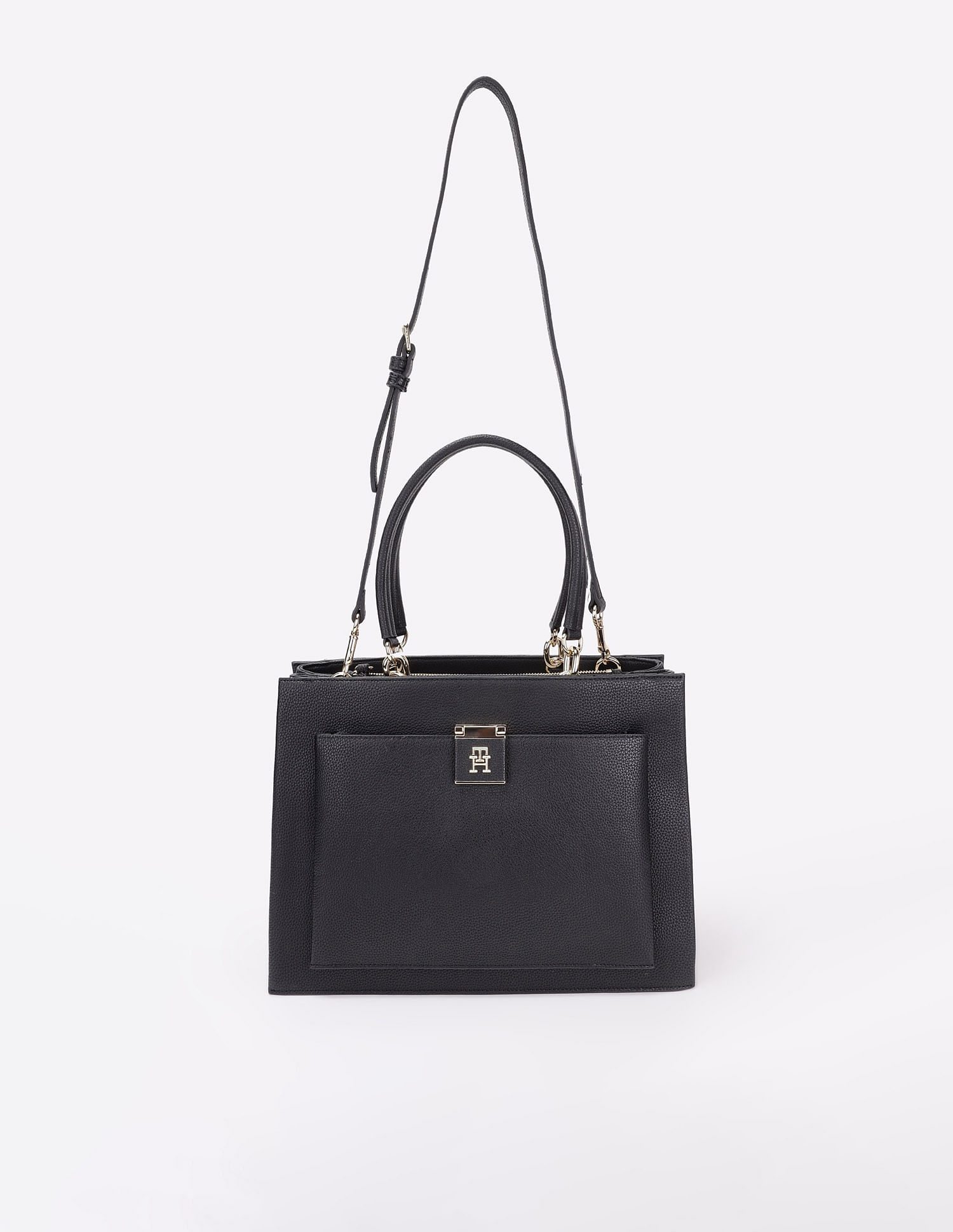 Tommy Hilfiger Logo Beige Pu Handbag
