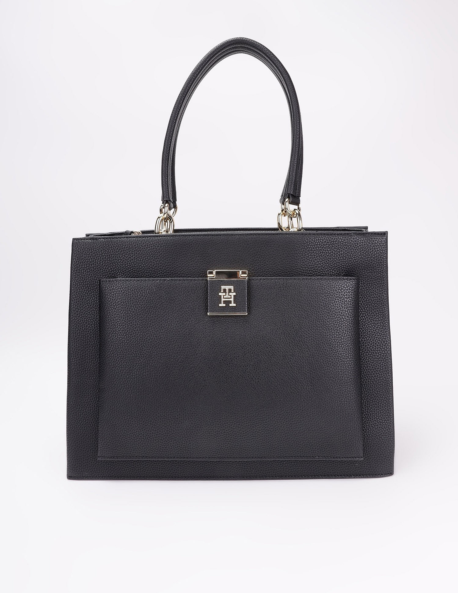 Tommy Hilfiger Logo Beige Pu Handbag