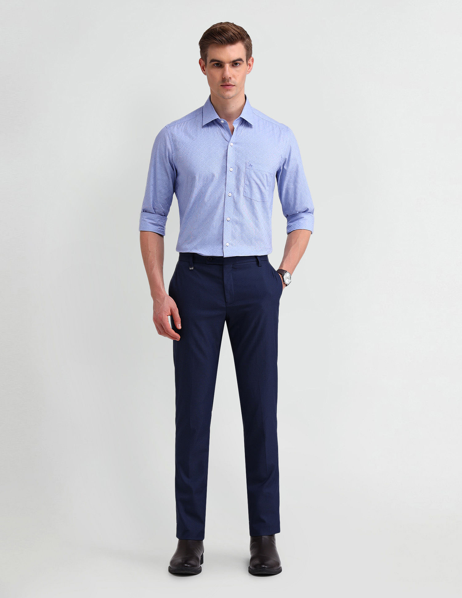 Arrow Brooklyn Fit All-over Print Shirt