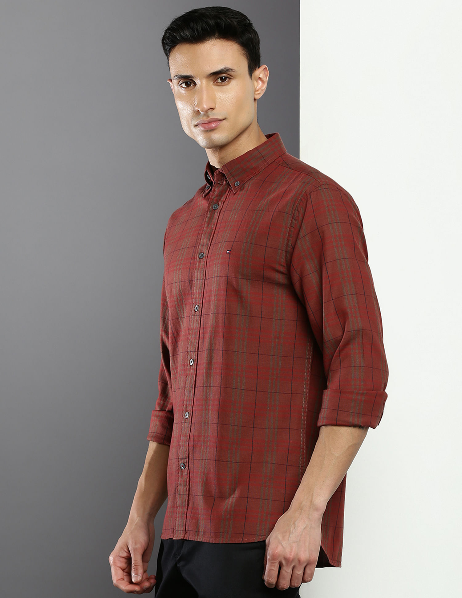 Tommy Hilfiger Tartan Check Cotton Casual Shirt