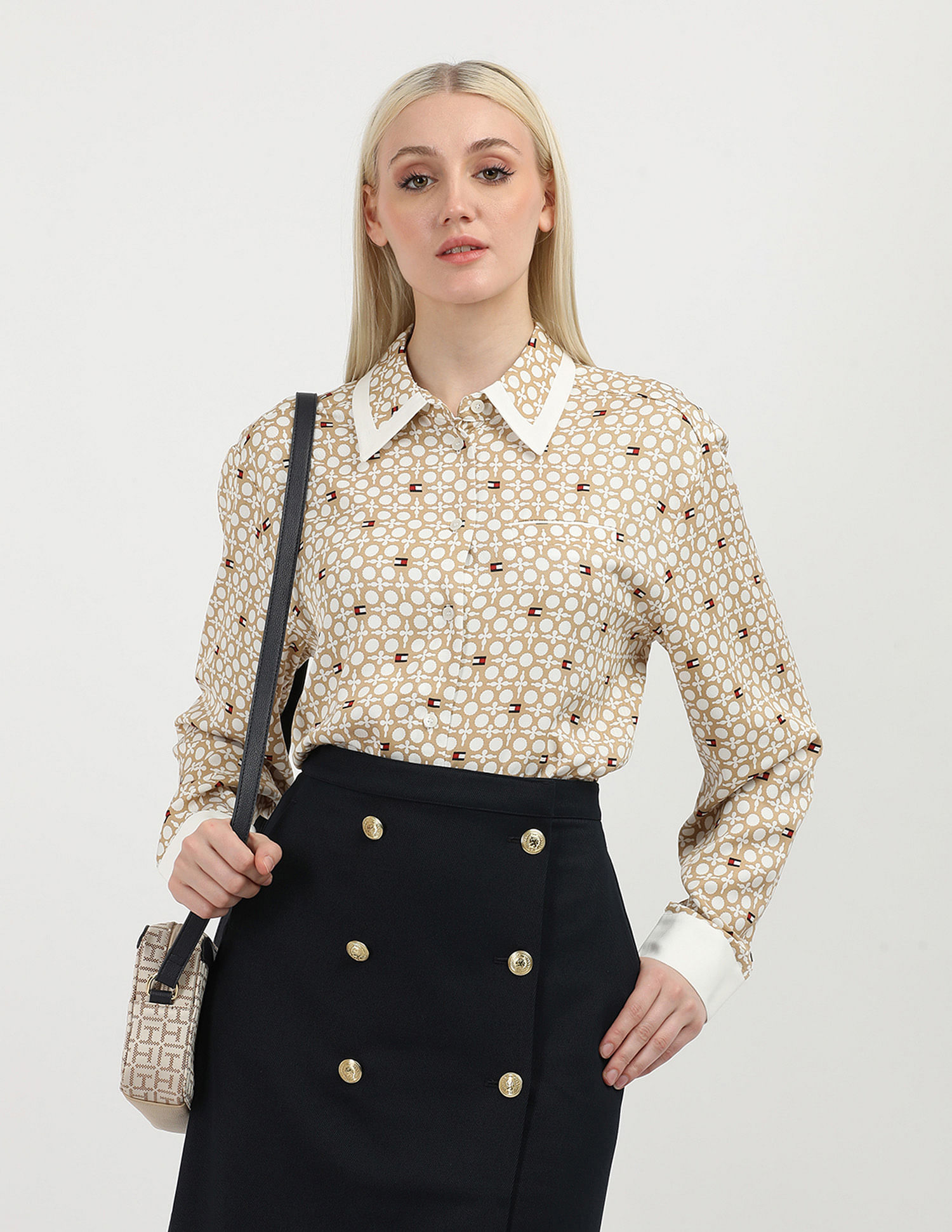 Tommy Hilfiger Regular Fit Geometric Printed Shirt