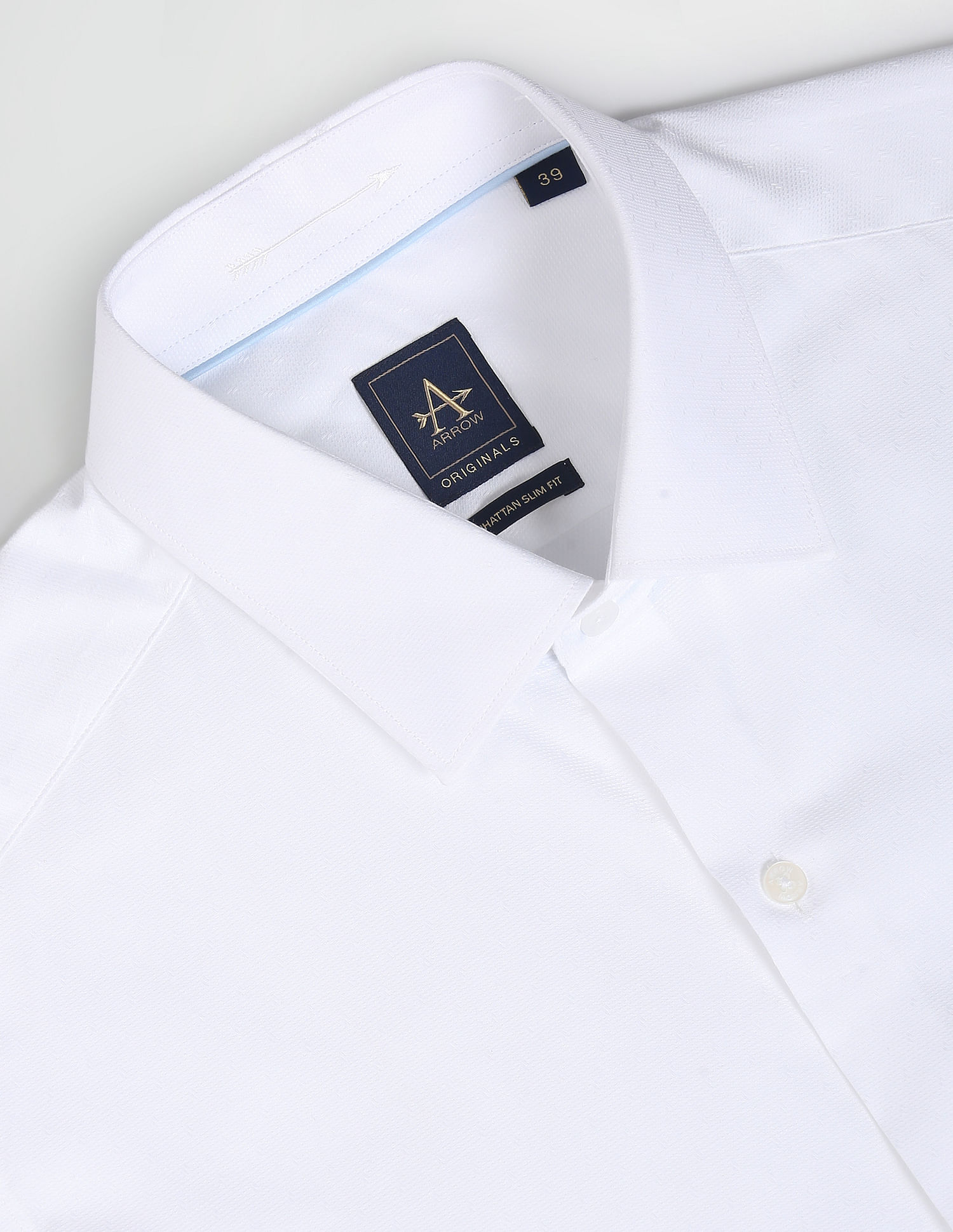 Arrow Self Design Dobby Slim Shirt