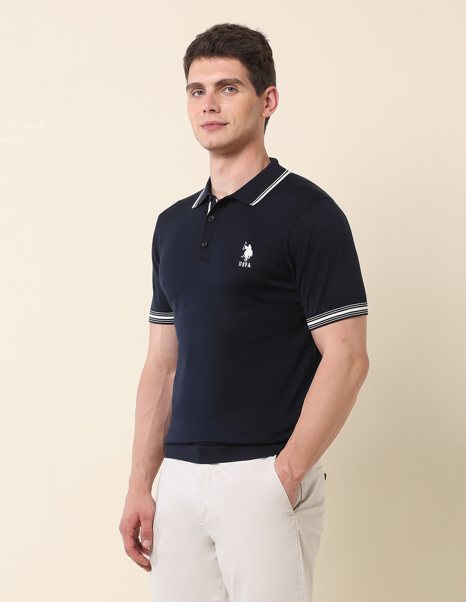 U.S. Polo Assn. Solid Monochrome Polo Shirt