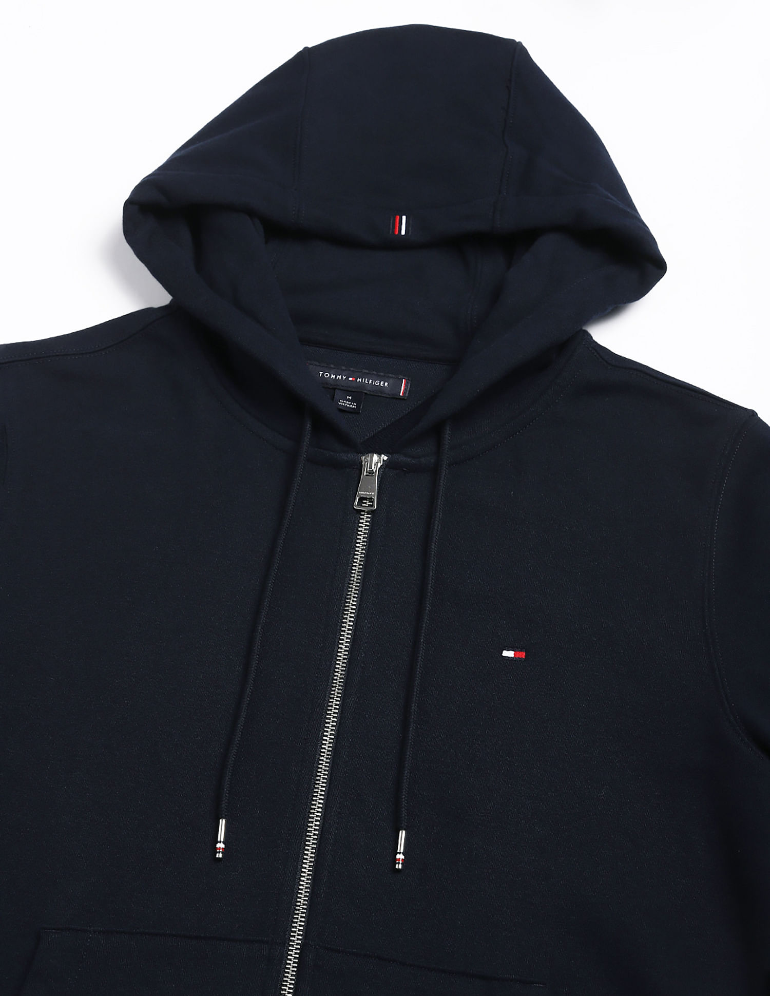 Tommy Hilfiger Solid Regular-Fit Cotton Hodded Sweatshirt