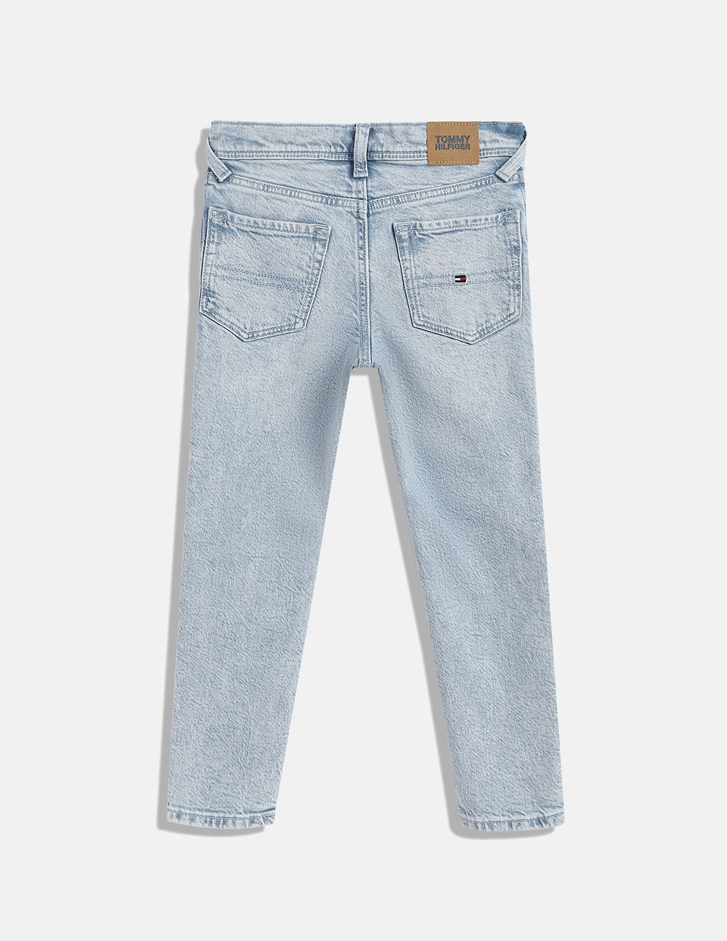 Tommy Hilfiger Kids Boys Solid Regular-Fit Cotton Jeans